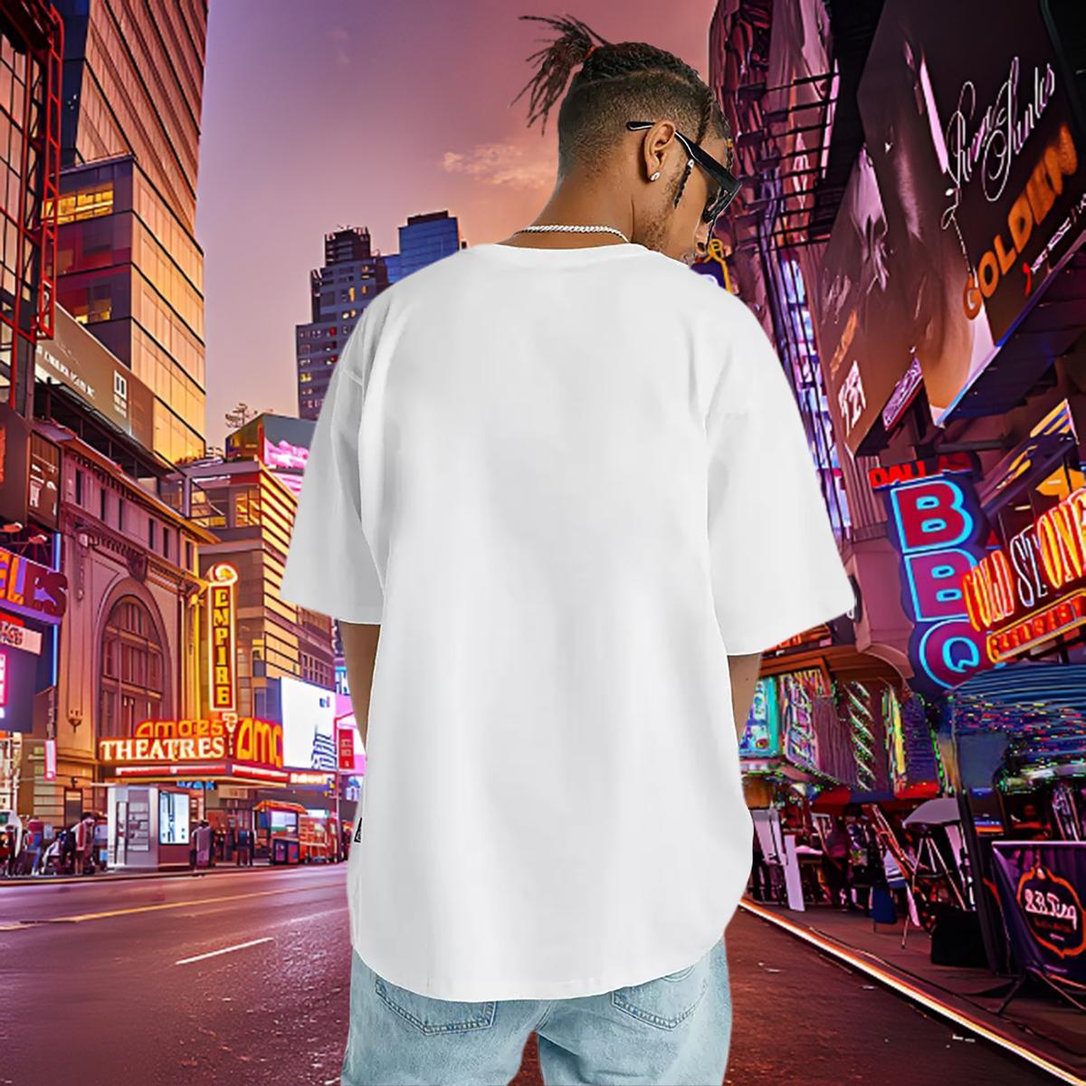 Cool T shirt pumpkin O Neck Short Sleeves Casual Cartoon Print 230g Cotton Mens Tshirts 2024 Designer Tops