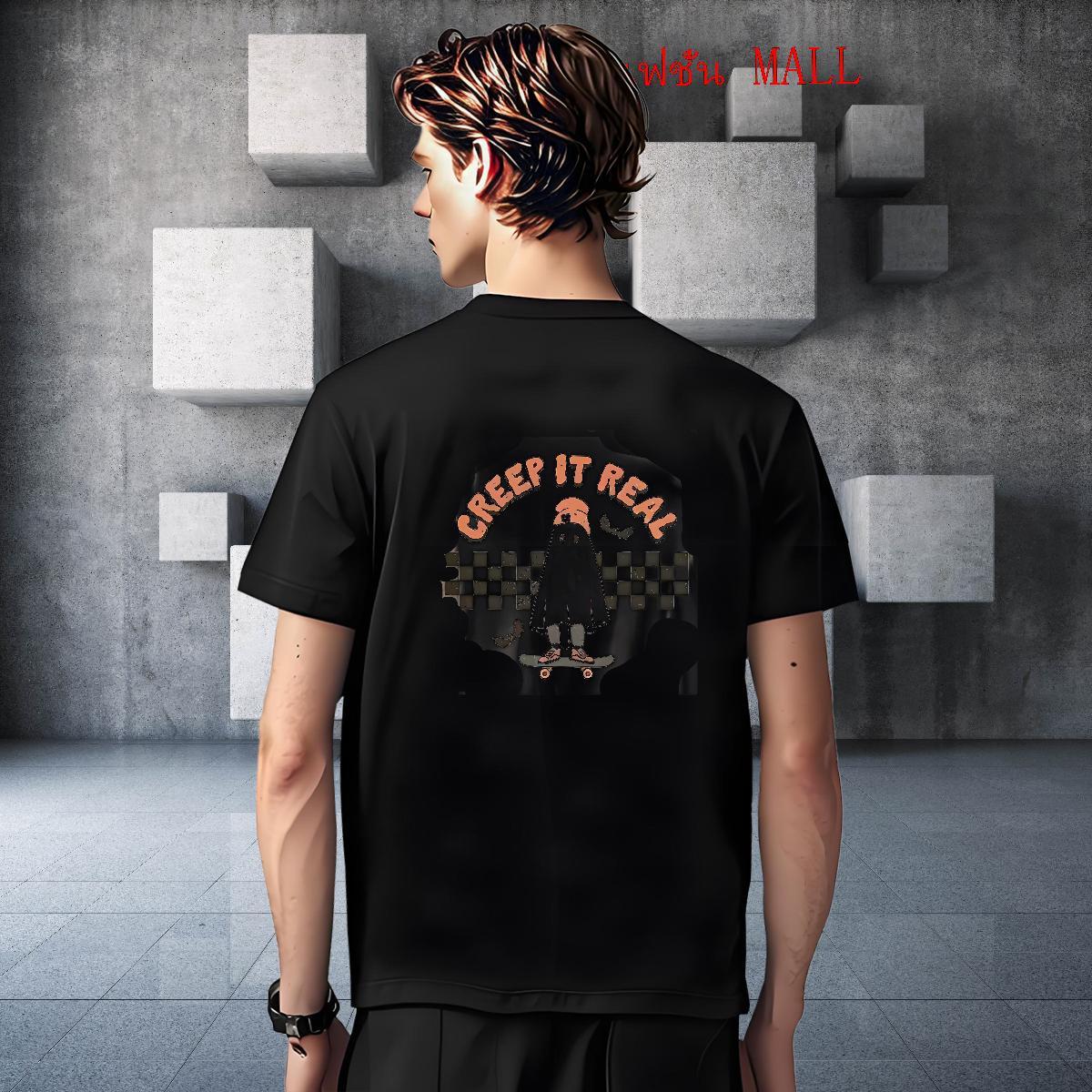 Fashion New Mens T Shirts 230g Pure Cotton monster Street Tops Breathable Soft Popular Mens Tshirts Custom Print Oversized