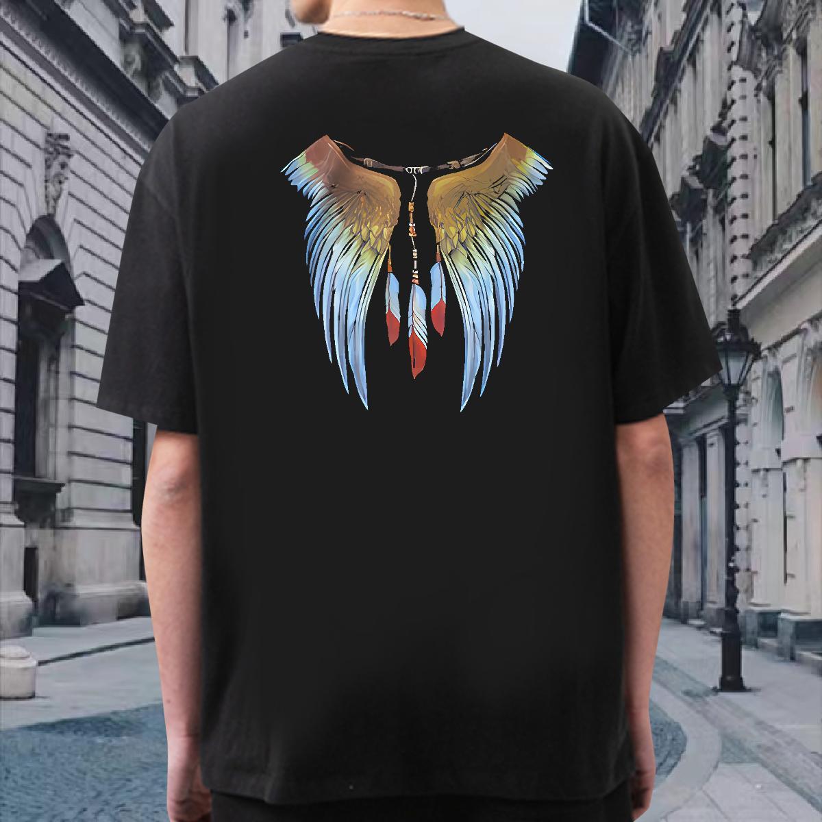 Soft Men Clothes T-Shirt 100% Cotton 230g eagle Man T Shirts Hip Hop Breathable Custom Printed Designer Fashion Tees