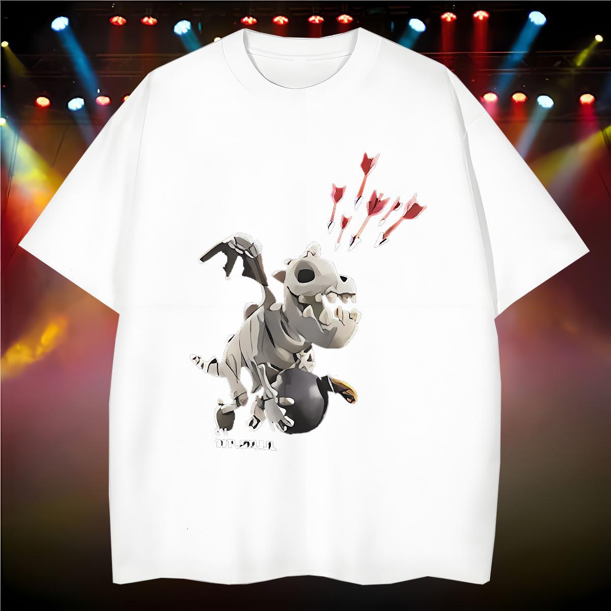 Men T Shirts 230g Pure Cotton dinosaur Street Casual Short Sleeve Soft Floral Print Men Tshirts Free Shipping TOP Quality Clothings