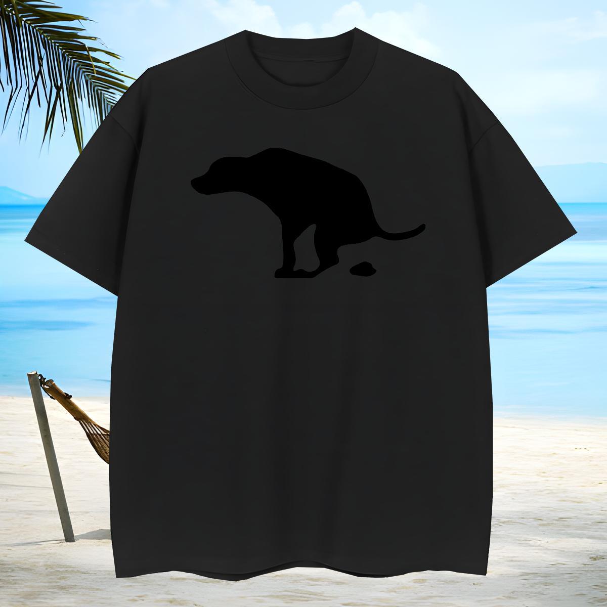 Brand Men Clothes T-Shirt 230g Cotton Dog Men T Shirts Hip Hop Short Sleeve Soft Black White New Tops