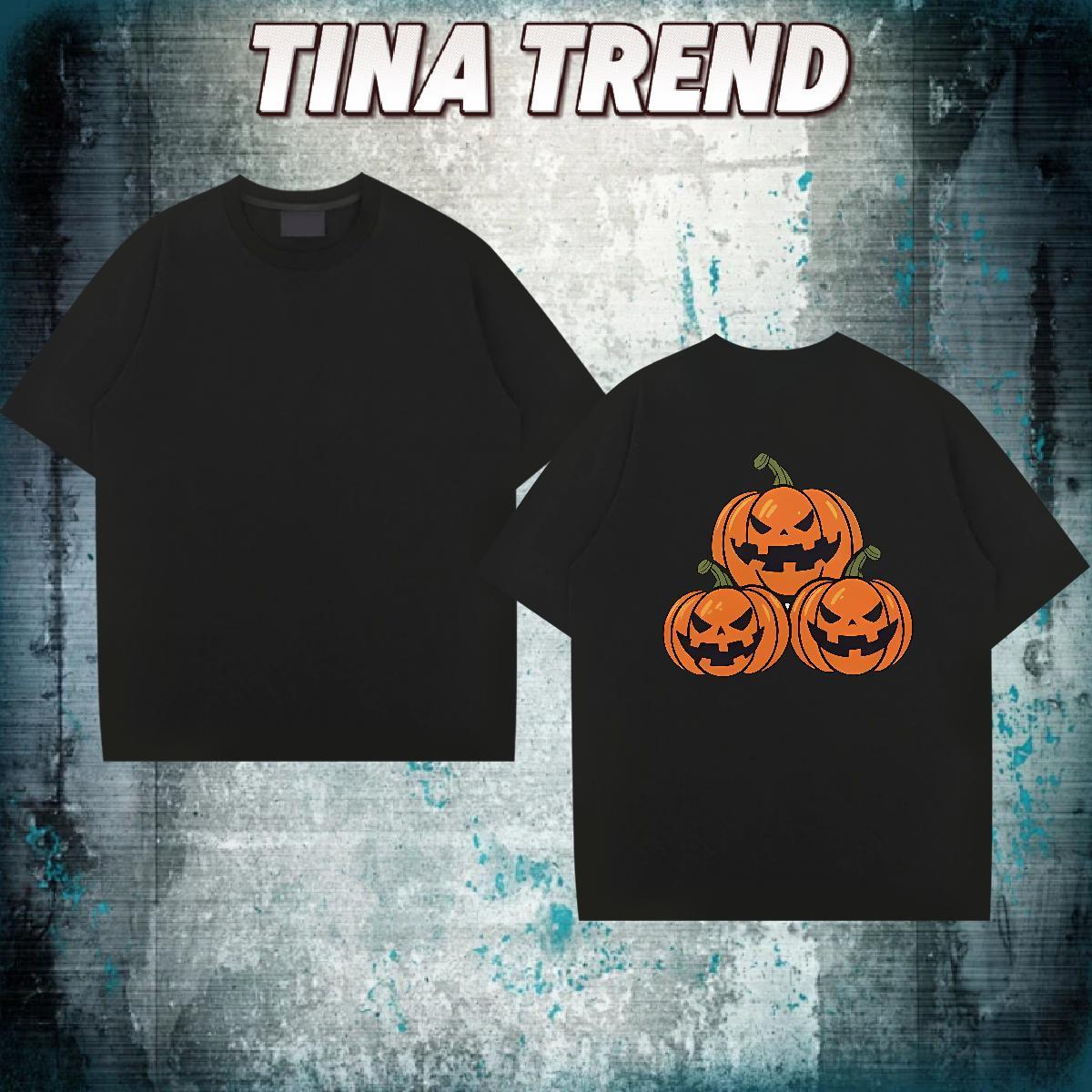 Designer T-Shirts for Men 100% Cotton 230g pumpkin Street Wear Tee Shirt O Neck Short Sleeves Unisex Mens Tshirts Anime Print