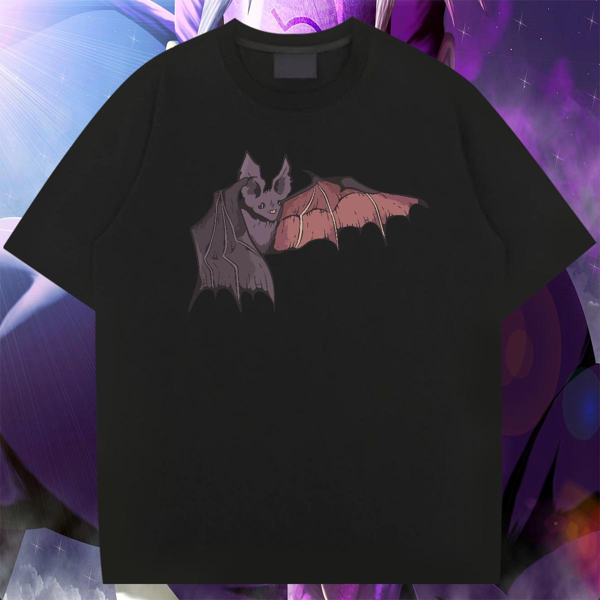 Unisex Tshirt for Man Woman 230g 100% Cotton High Street Hip Hop bat Cartoon Printing L-4XL Breathable Short Sleeve Designer Men T Shirts Clothings