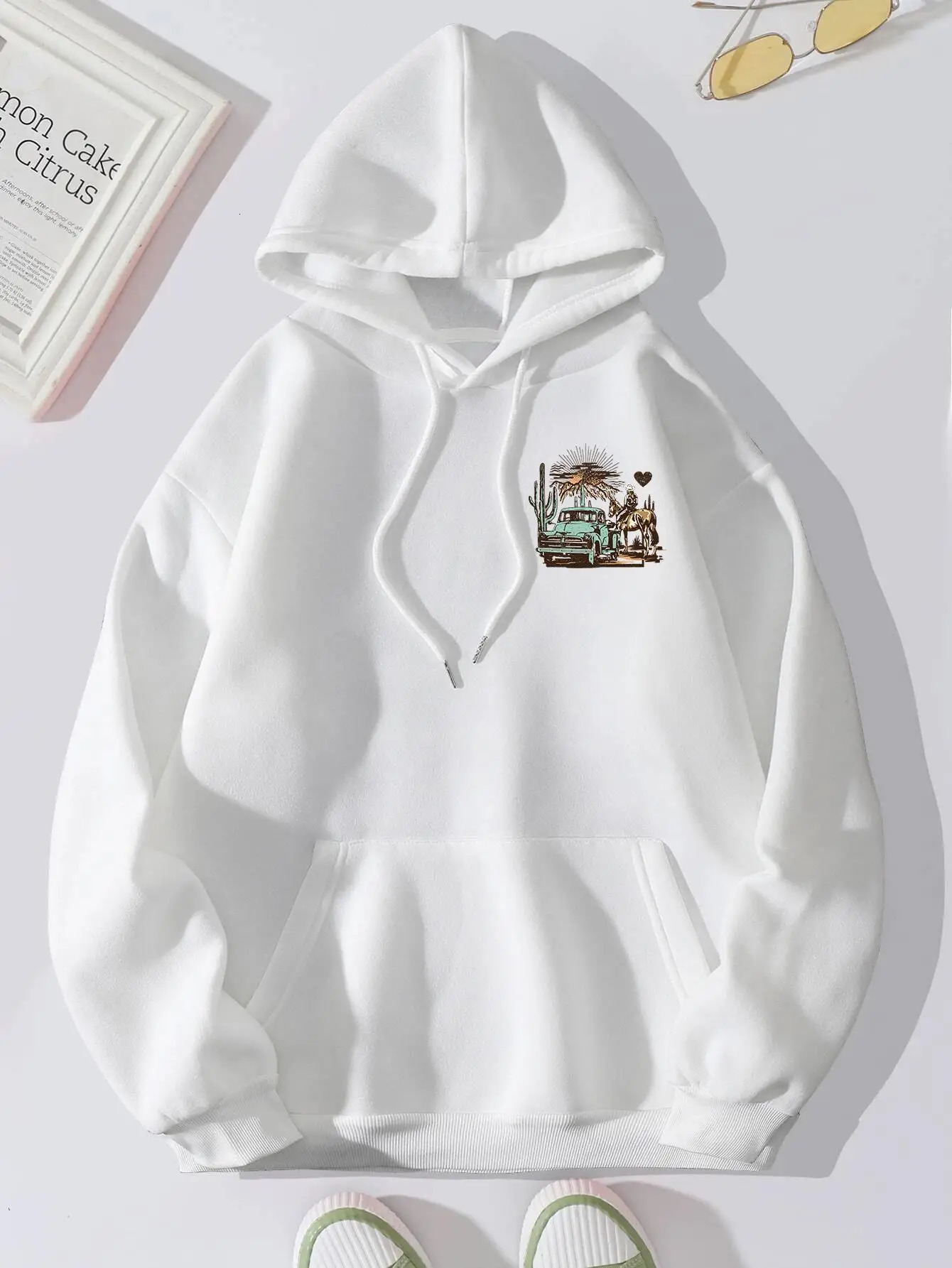 Hip Hop Street Casual Female Hoody Harajuku S-XXL Sweatshirt Fashion Quality Hooded Autumn Warm Streetwear Women 240806