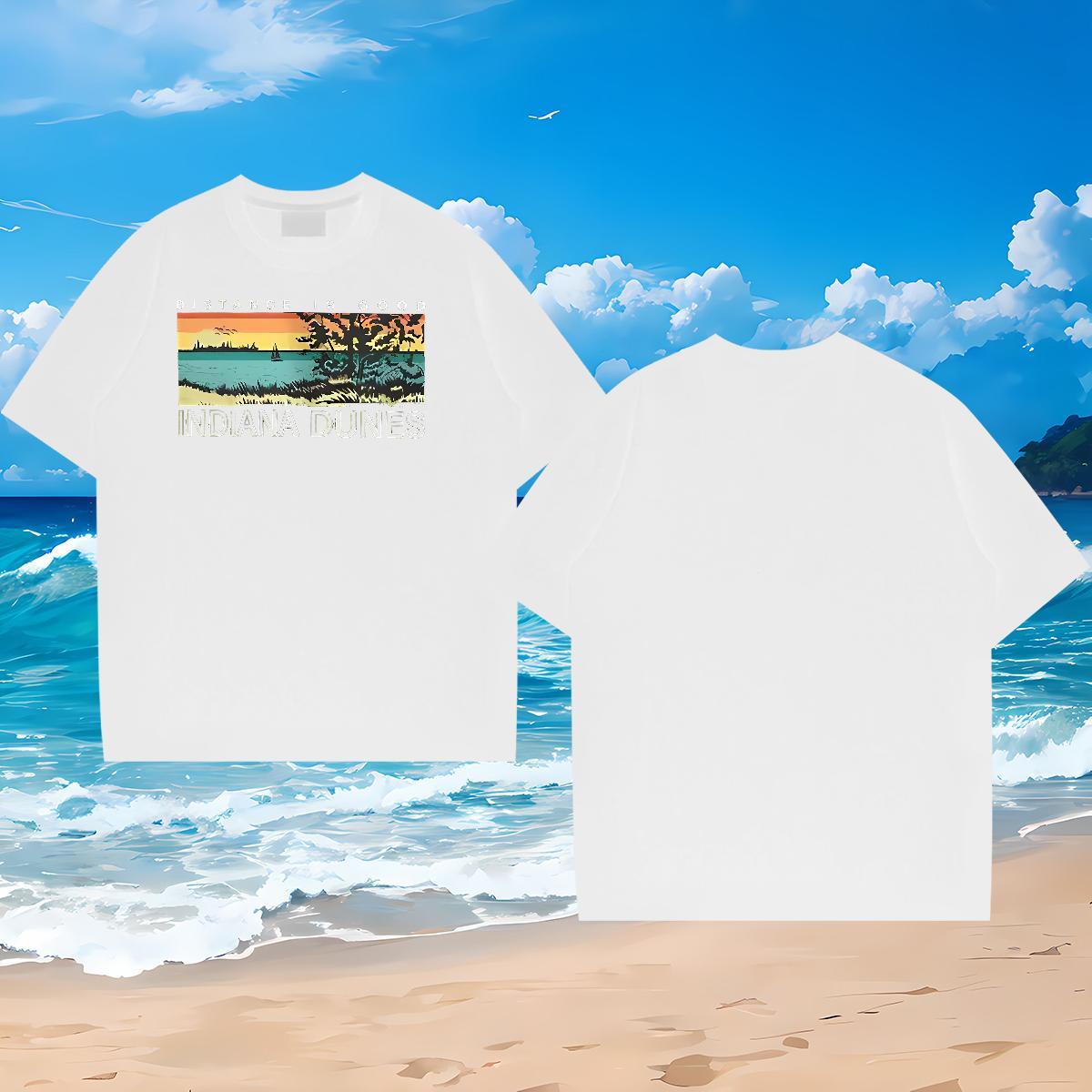 Custom T Shirt For Man 230g Pure Cotton tree Sports Casual Tops Crew Neck Cool Men Tshirts Oversized 4XL