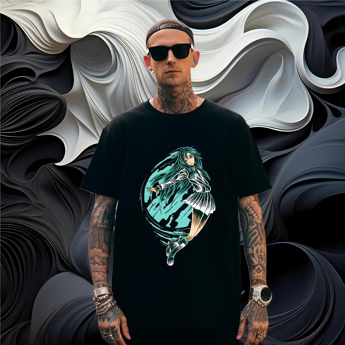 T-Shirts for Men 230g 100% Cotton portrait Sports Casual Short Sleeve Soft Custom Cartoon Couples T Shirts Factory Direct Loose Clothings