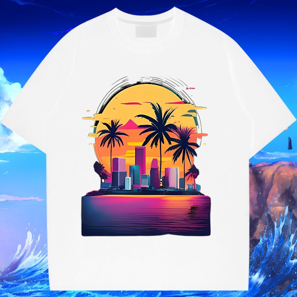 5A Womens T Shirts Breathable Crew Neck Women Tshirts Custom Printed tree Street Wear 100% Cotton 230g 2024 DIY Top Shirts