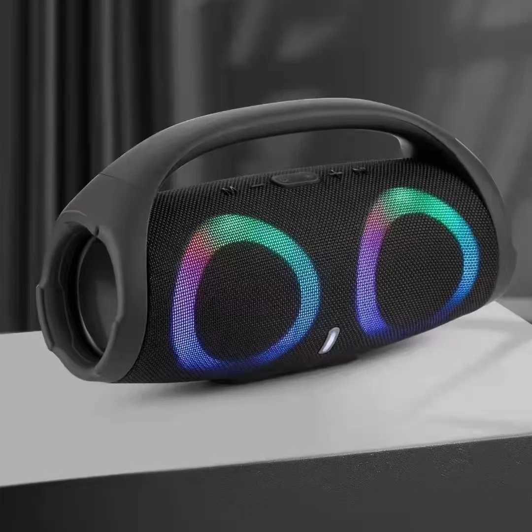 100W high power speaker portable RGB colorful light waterproof wireless subwoofer 360 stereo surround TWS FM boombox Z250304