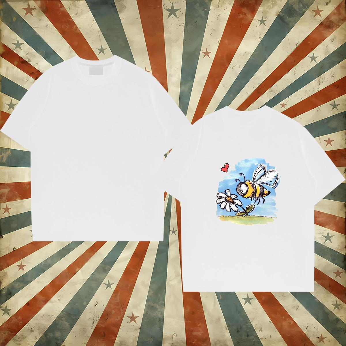 Stylist T Shirts Men 230g Cotton Street wear Hip Hop Tees Breathable Short Sleeve Soft Men Tees Skull