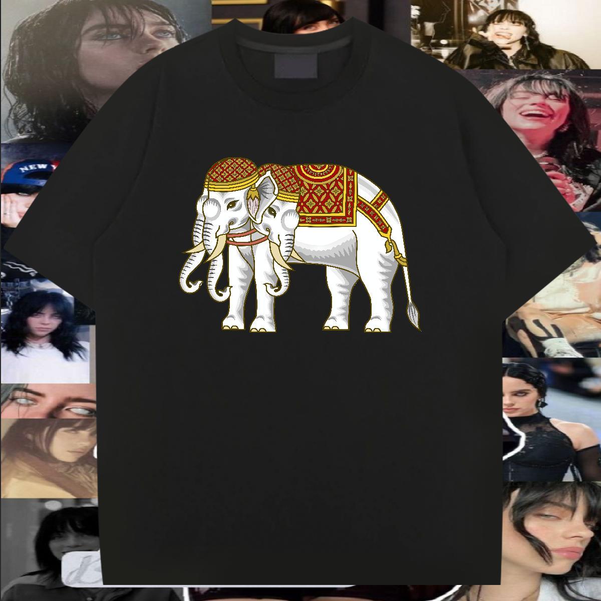 2024 Men T Shirts 230g 100% Cotton elephant Sports Casual Polos Breathable Short Sleeve Designer Men Tops Tees Skull