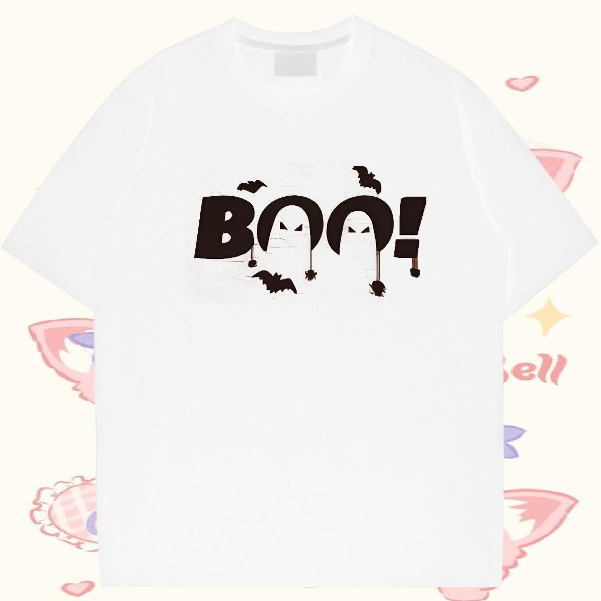 2024 New Men T Shirts 230g 100% Cotton halloween Casual Daily Wear Polos Round Neck Short Sleeve Popular Men Tees Plus Size Custom