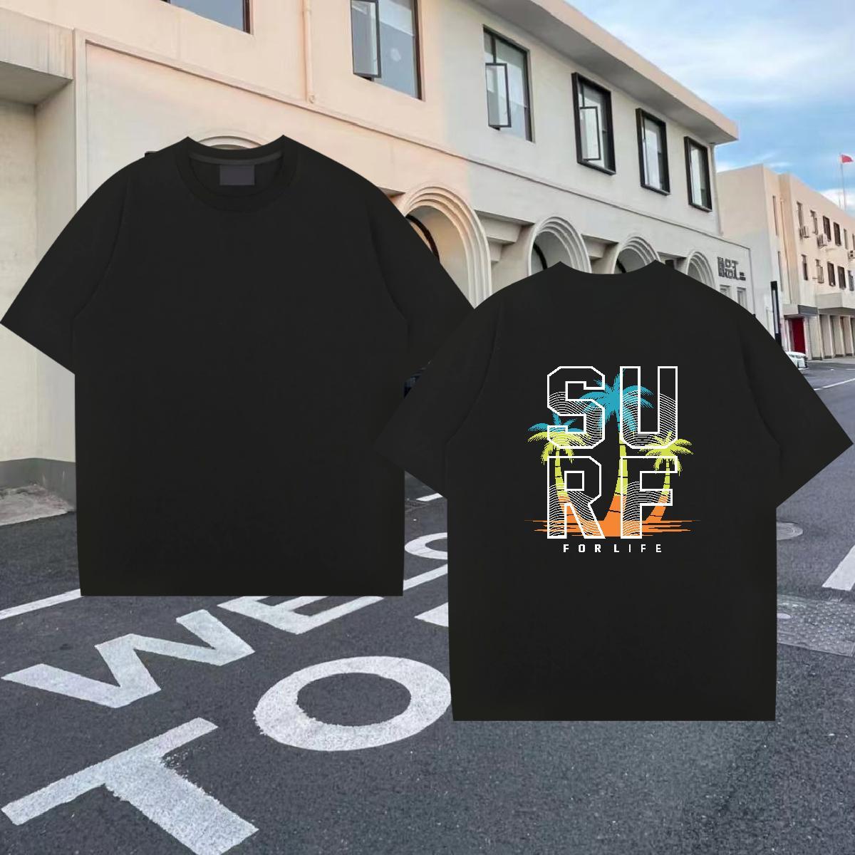 2024 Designer T Shirts Men 230g Cotton tree Street wear Hip Hop Tops Tees Breathable Short Sleeve Popular Men Tees Oversized 4XL