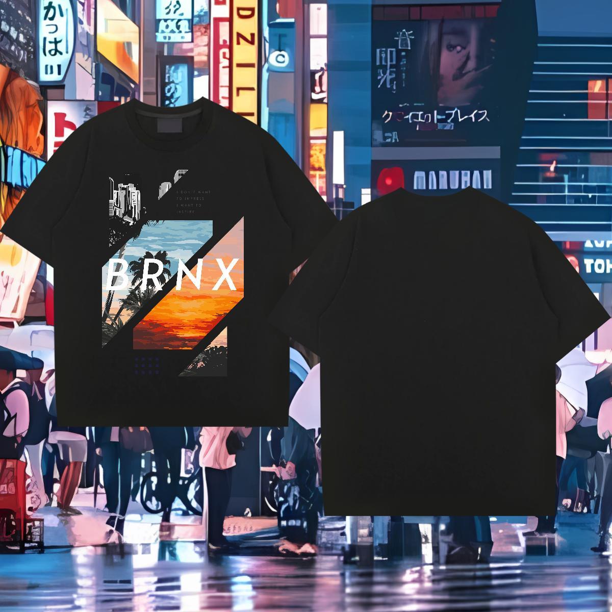 T Shirt For Man 230g 100% Cotton tree Hip Hop Breathable Short Sleeve Black White Couples T Shirts DIY Customized Cool Tees Shirts