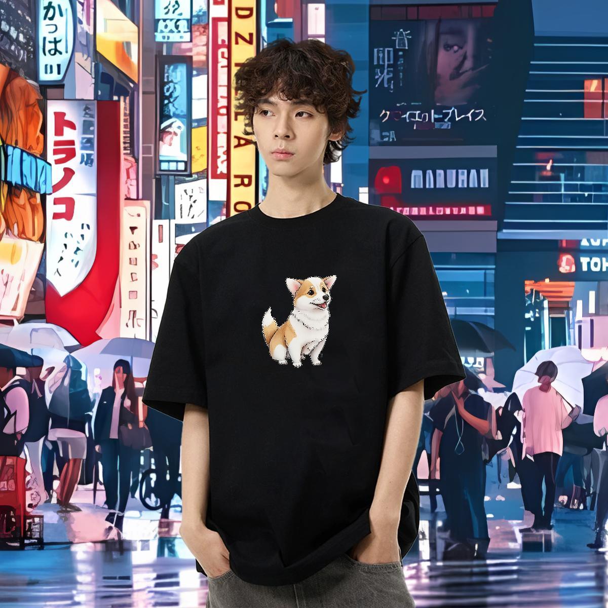 DIY T shirt 230g Pure Cotton High Street Hip Hop Tops Shirt Breathable Brand Men Clothes T-Shirt Oversized 3XL 4XL