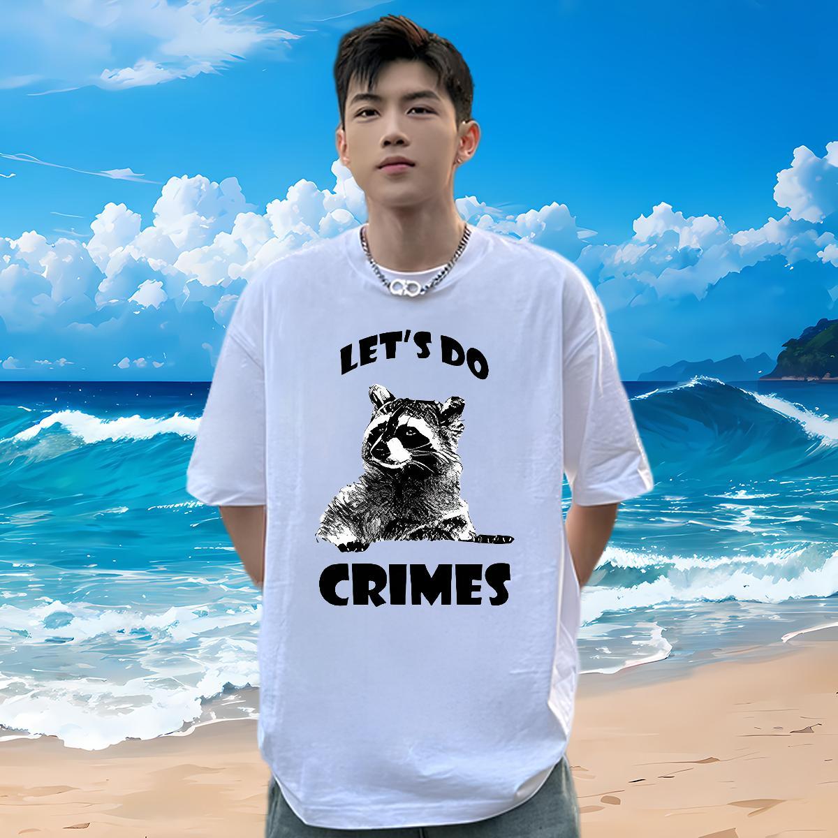 New T-Shirts for Men 230g Pure Cotton cute Street wear Hip Hop Tops Short Sleeve Soft Loose Fit Tshirt for Man Woman Custom Cartoon
