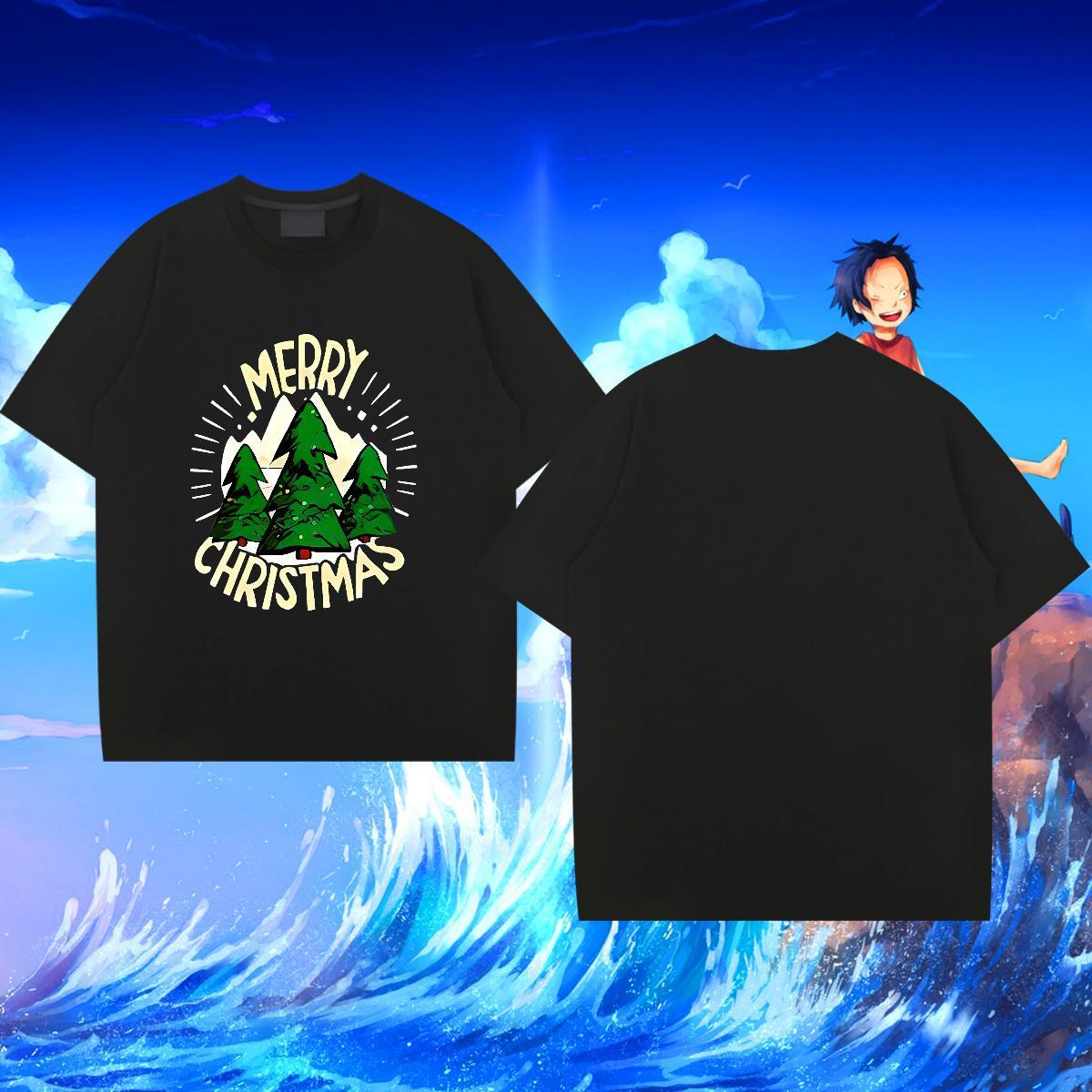 Designer Fashion T Shirts Men 230g Cotton tree Street wear Hip Hop Tees Shirts Breathable Crew Neck Loose Men Tops Tees Custom Anime
