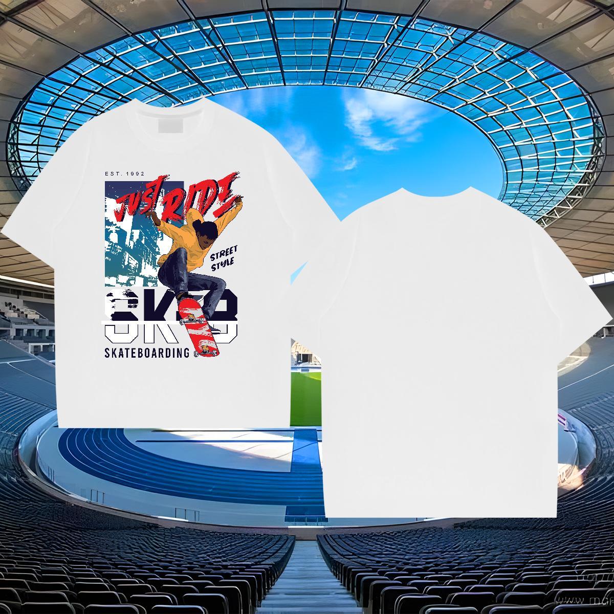 Free Shipping Men Tshirts 230g Cotton Hip Hop character Oversized 3XL 4XL Round Neck Short Sleeve Stylist Man T Shirts Tops