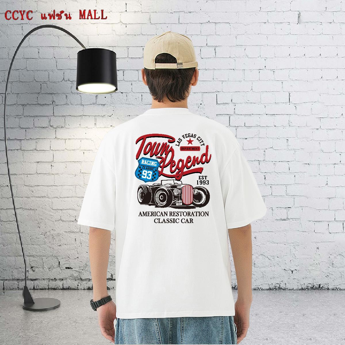 Stylist Men T Shirts car Clothes 230g Pure Cotton Anime Printing Street Unisex DIY Logo Oversized Round Neck Short Sleeve Tshirt for Man Woman