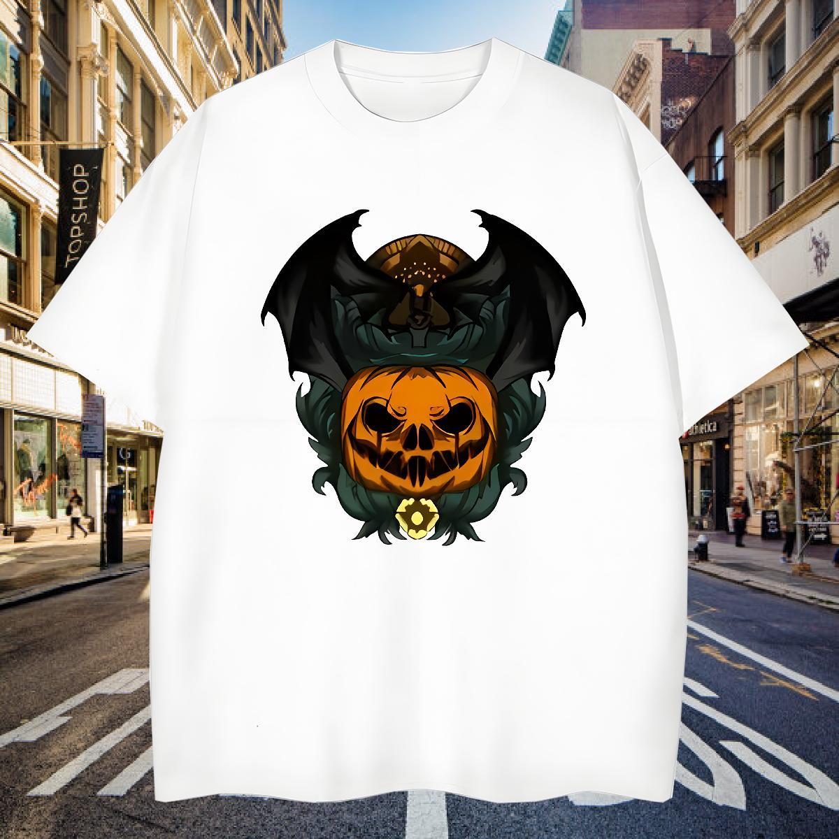 Mens T Shirts 230g Cotton pumpkin Daily Outfit Breathable Short Sleeve DIY Printed Mens Tshirts Fashion TOP Quality Tops Shirt