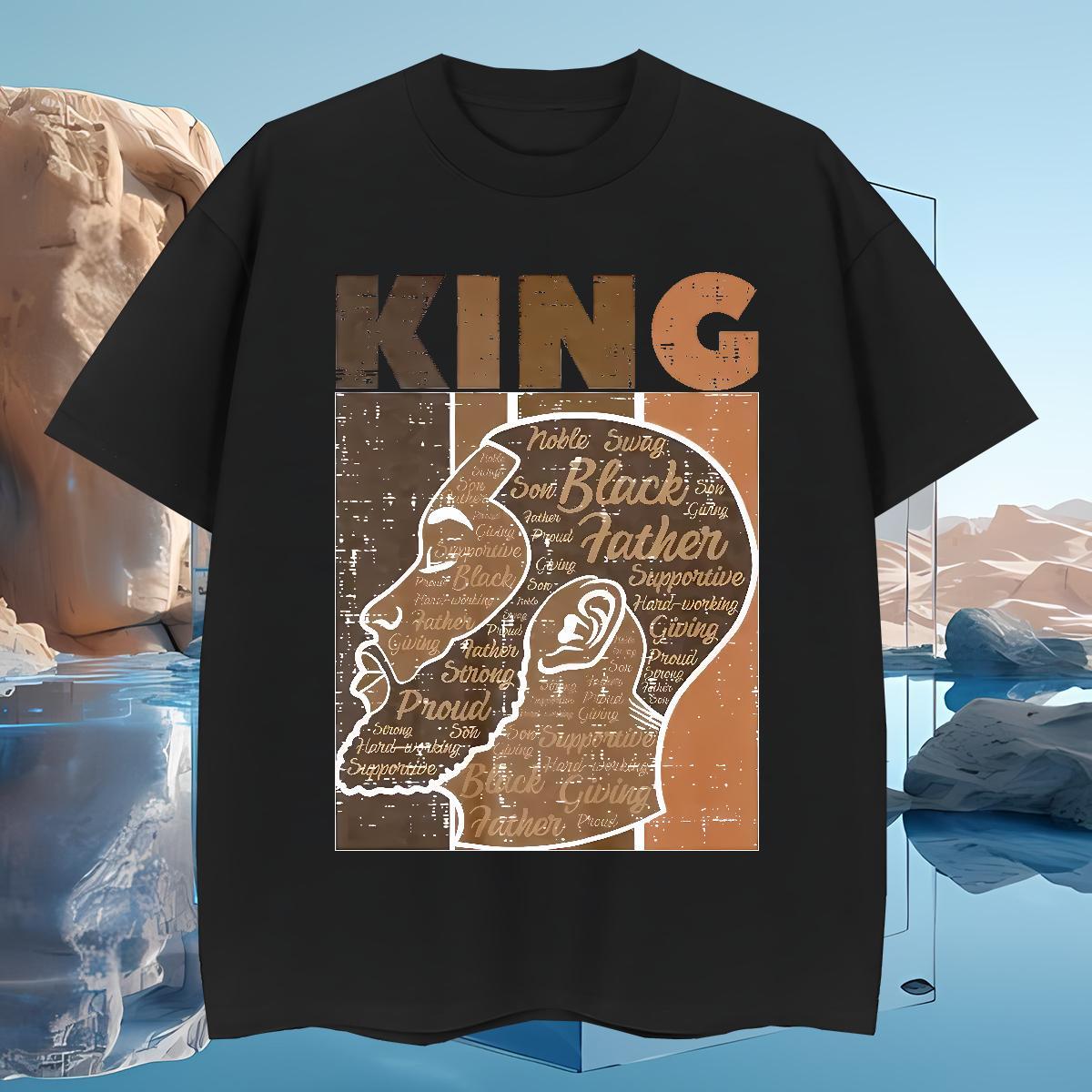 T-Shirts for Men 230g Cotton king Anime Printing Street Crew Neck Breathable Custom Anime Men Tees Designer Wholesale Tshirts