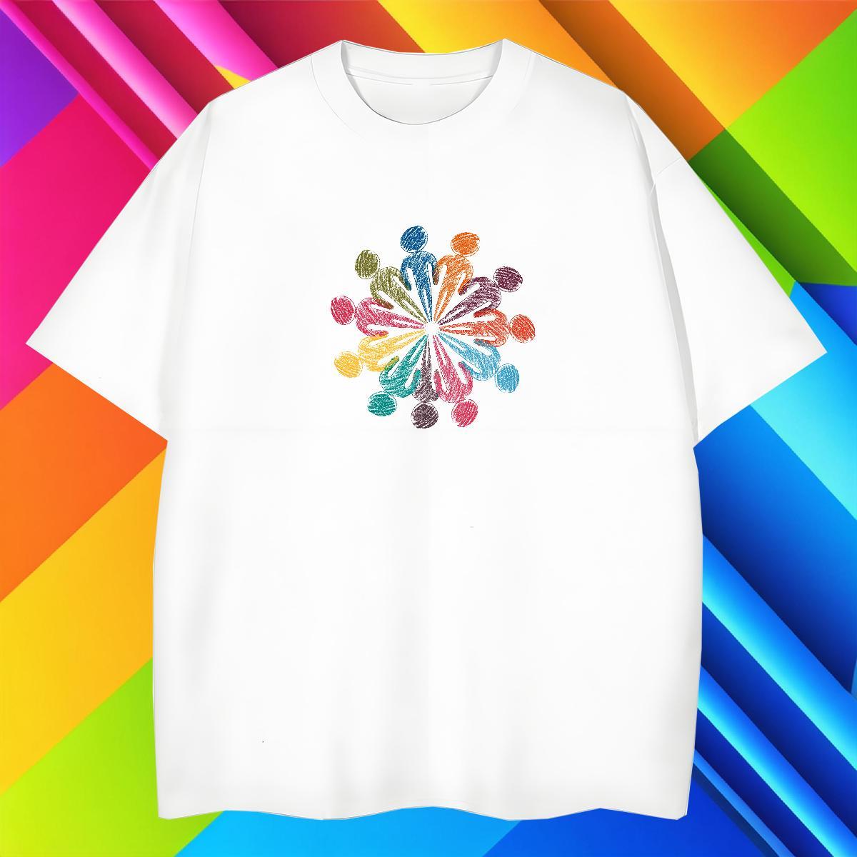 T Shirt For Man 230g 100% Cotton icon Casual Beach Crew Neck Breathable Anime Print Men Tops Tees Designer Cool Design Tee Shirt