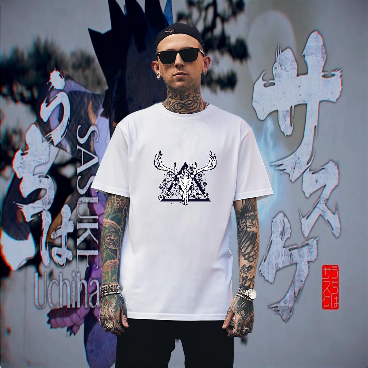 Comfortable Couples T Shirts 230g Pure Cotton Casual cow Custom Anime Short Sleeve O-Neck Designer Mens T Shirts Top Tees