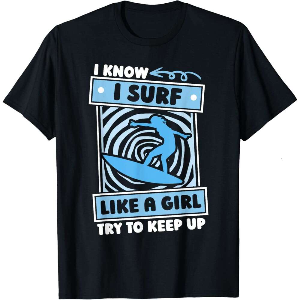 2025S Fashion Designer Fashion T shirt Men s Surfing Girl Wave Surfer Surfer Pattern Casual Top Summer Clothing Short Sleeve Free Shipping