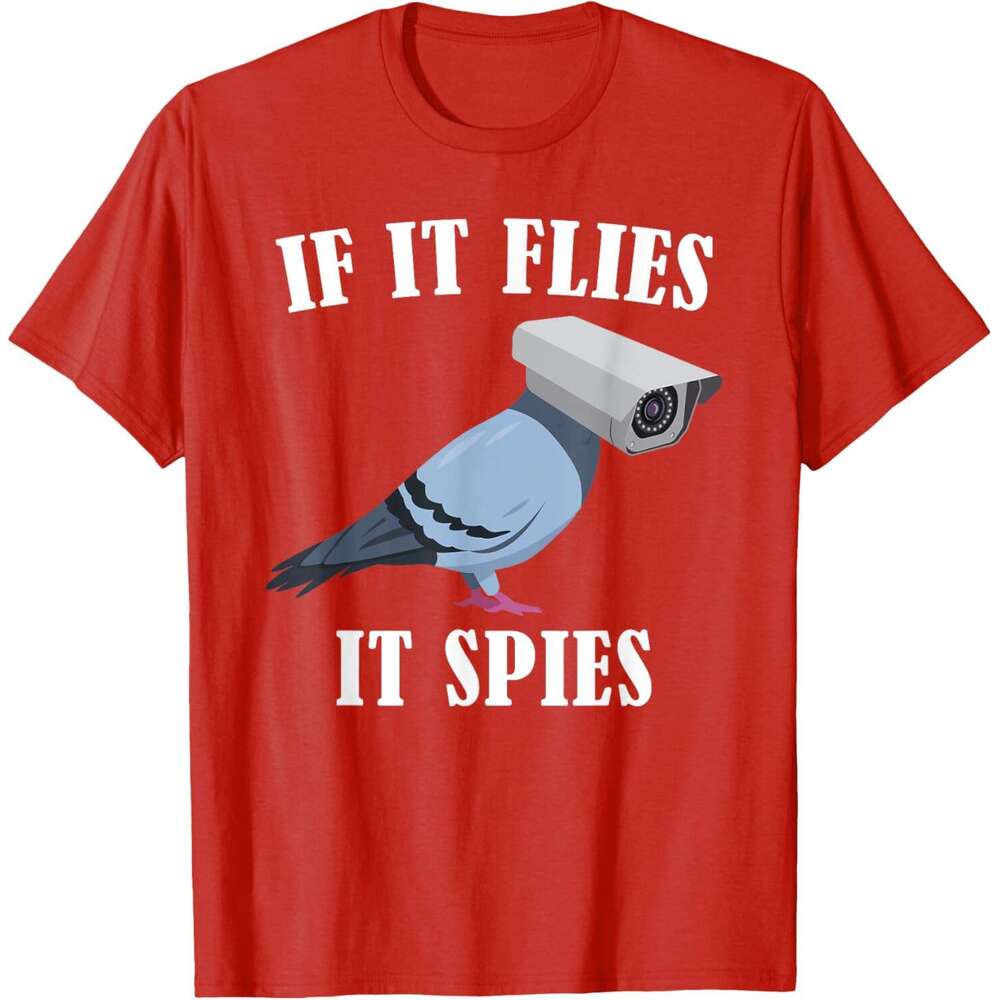 T shirt Mens Birds Spie Conspiracy Joke Meme Surveillance MensWomens T-Shirt shirts tshirt graphic tee Casual tops summer clothes Short sleeve Free sh