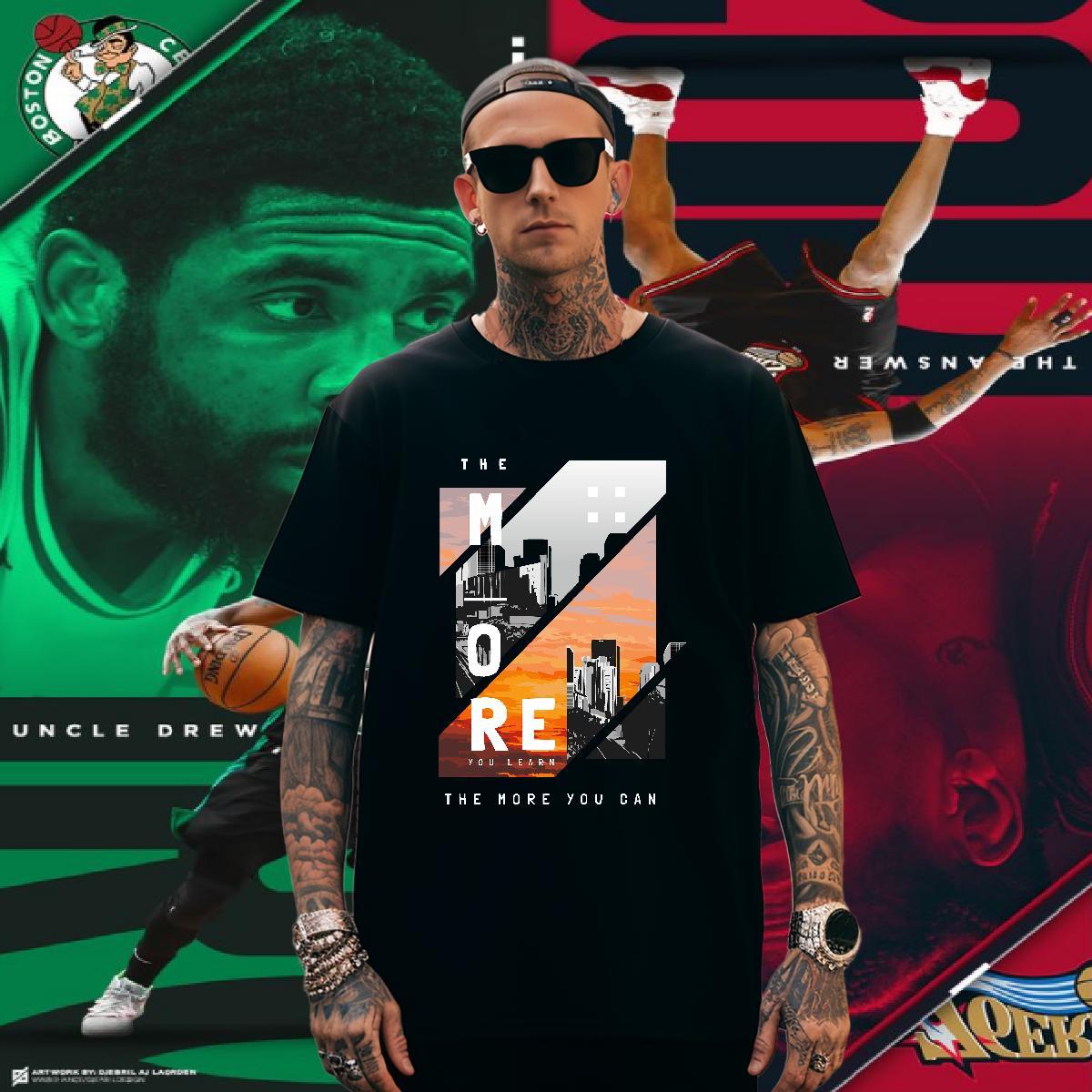 Man T Shirts 230g 100% Cotton Tall buildings, streets High Street Hip Hop Breathable Oversized 3XL 4XL Mens Tshirts New Brand Clothings