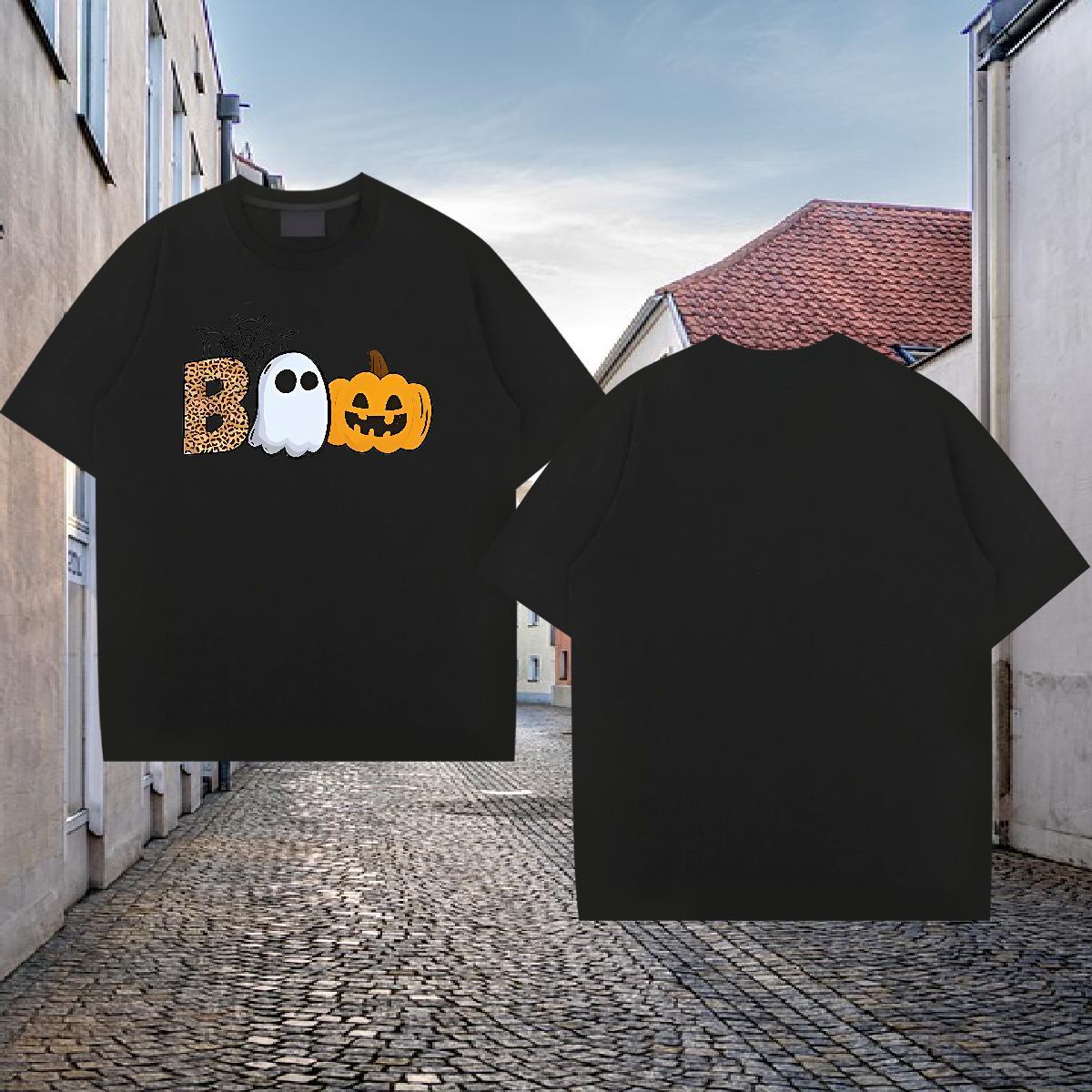 Customized Man T Shirts 230g 100% Cotton pumpkin Street Wear Tops Shirt Breathable Short Sleeve Loose Men Tees Anime Print