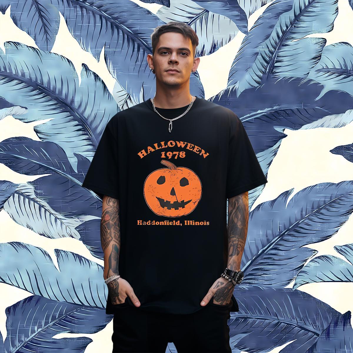 Popular Men Clothes T-Shirt 230g Pure Cotton pumpkin T Shirt For Man Hip Hop Breathable Crew Neck Black Oversized Designer Tees