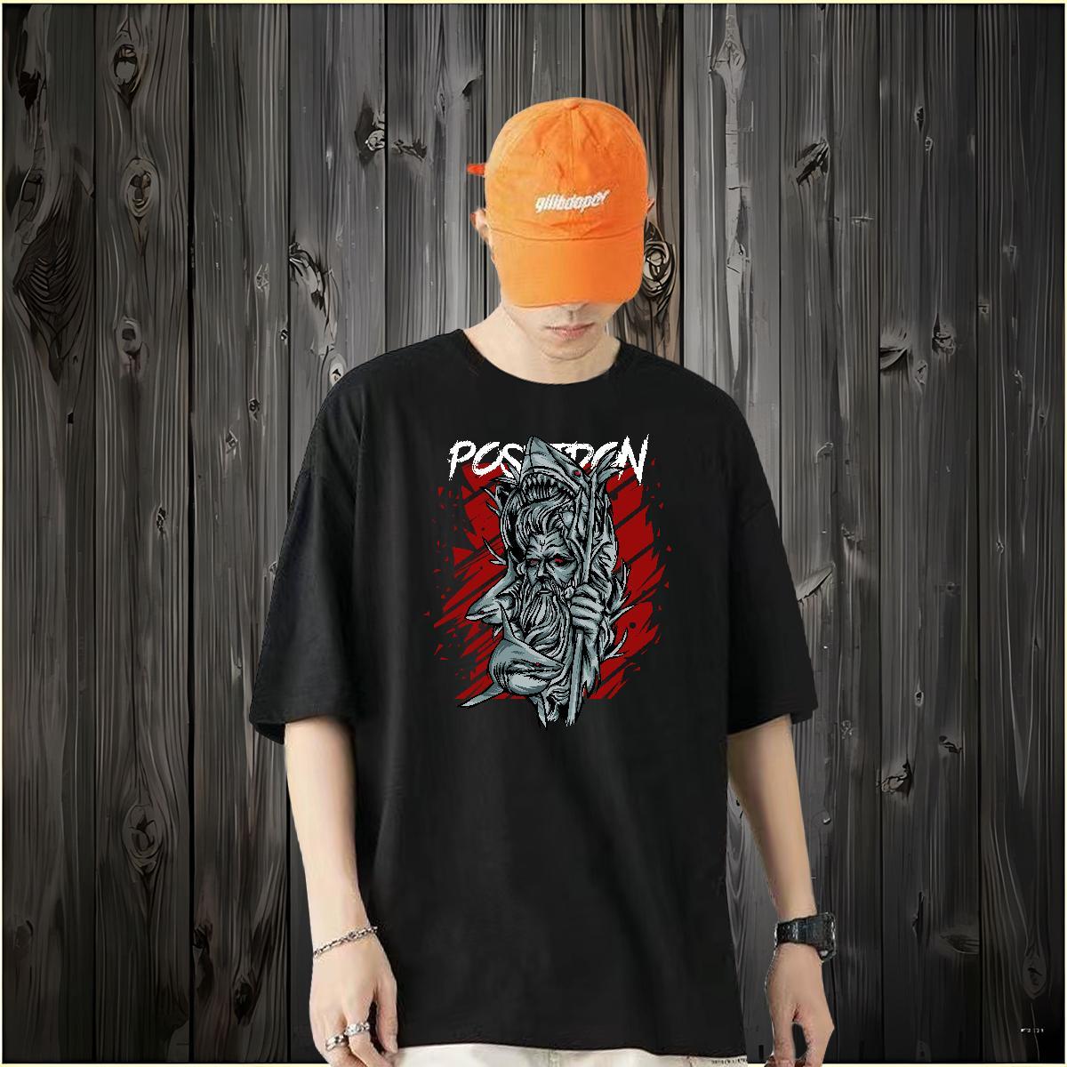 New T Shirts Men 230g 100% Cotton Sports Casual Clothings O Neck Short Sleeves Cool Design Men Tshirts DIY