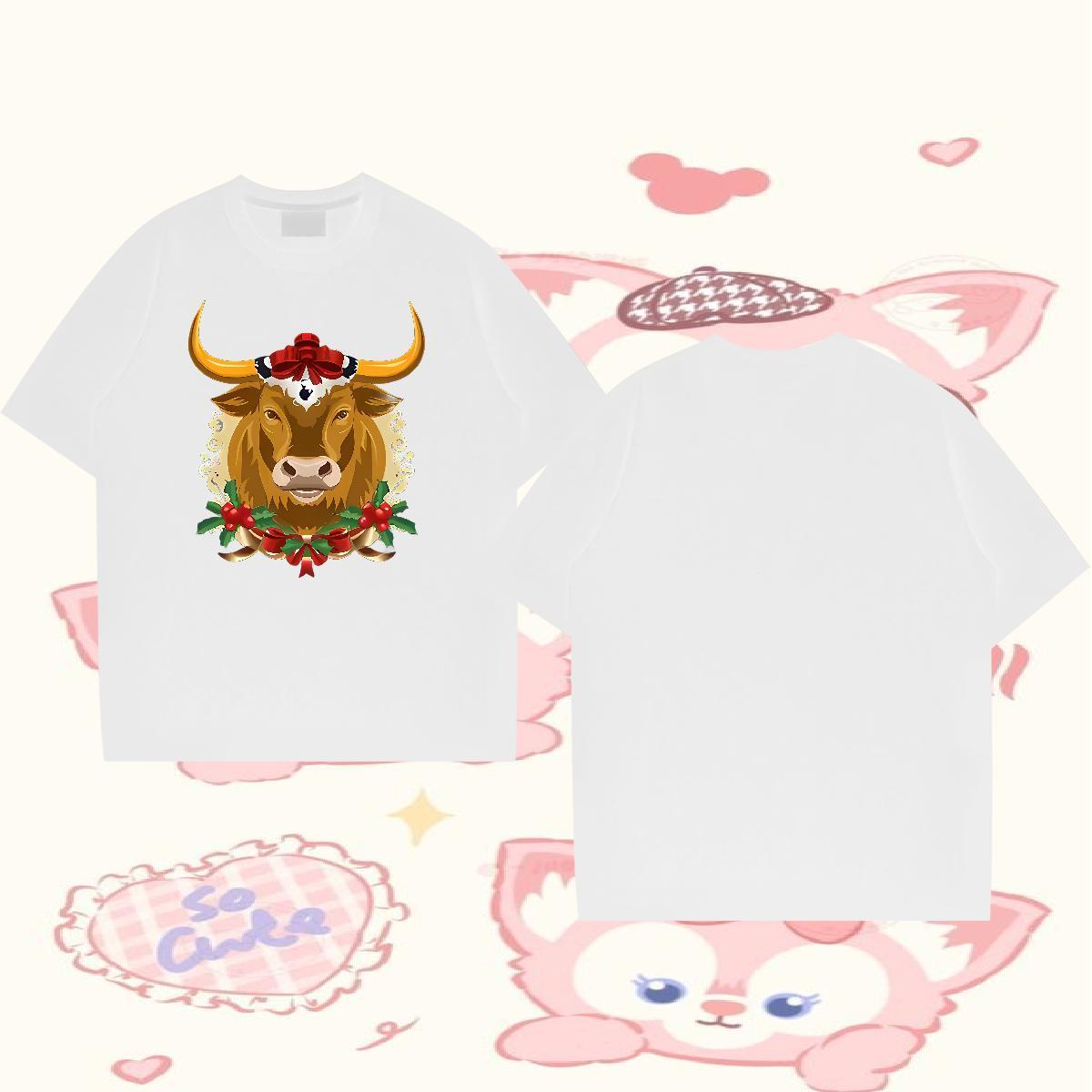 Fashion Mens T Shirts 230g Cotton cow Daily Wear Tops Tees Crew Neck Breathable Popular Men Tees Custom Printing