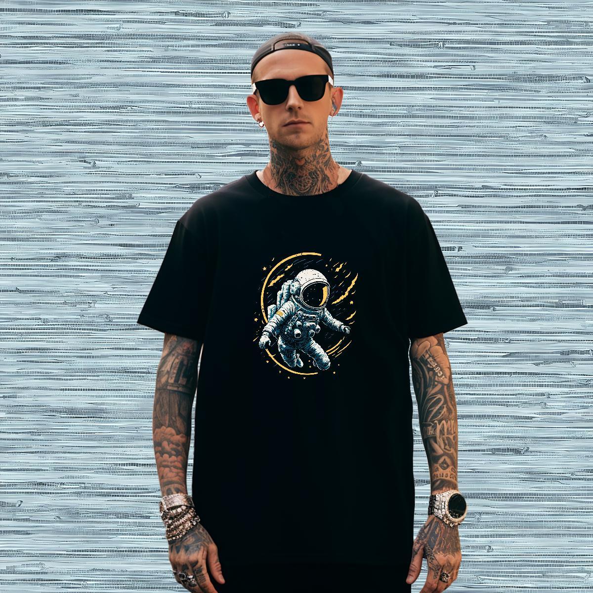 T Shirt For Man 230g 100% Cotton universe Beach Round Neck Short Sleeve Skull Men Tshirts 2024 Designer TOP Quality Wear