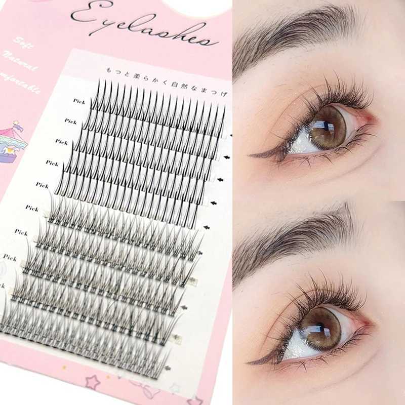 200pcs A/M Type A False Eyelash 8-12mm Mixed False Eyelash Natural Fairy Eyelash Korean Makeup Personal Cluster Eyelash Heat W240803
