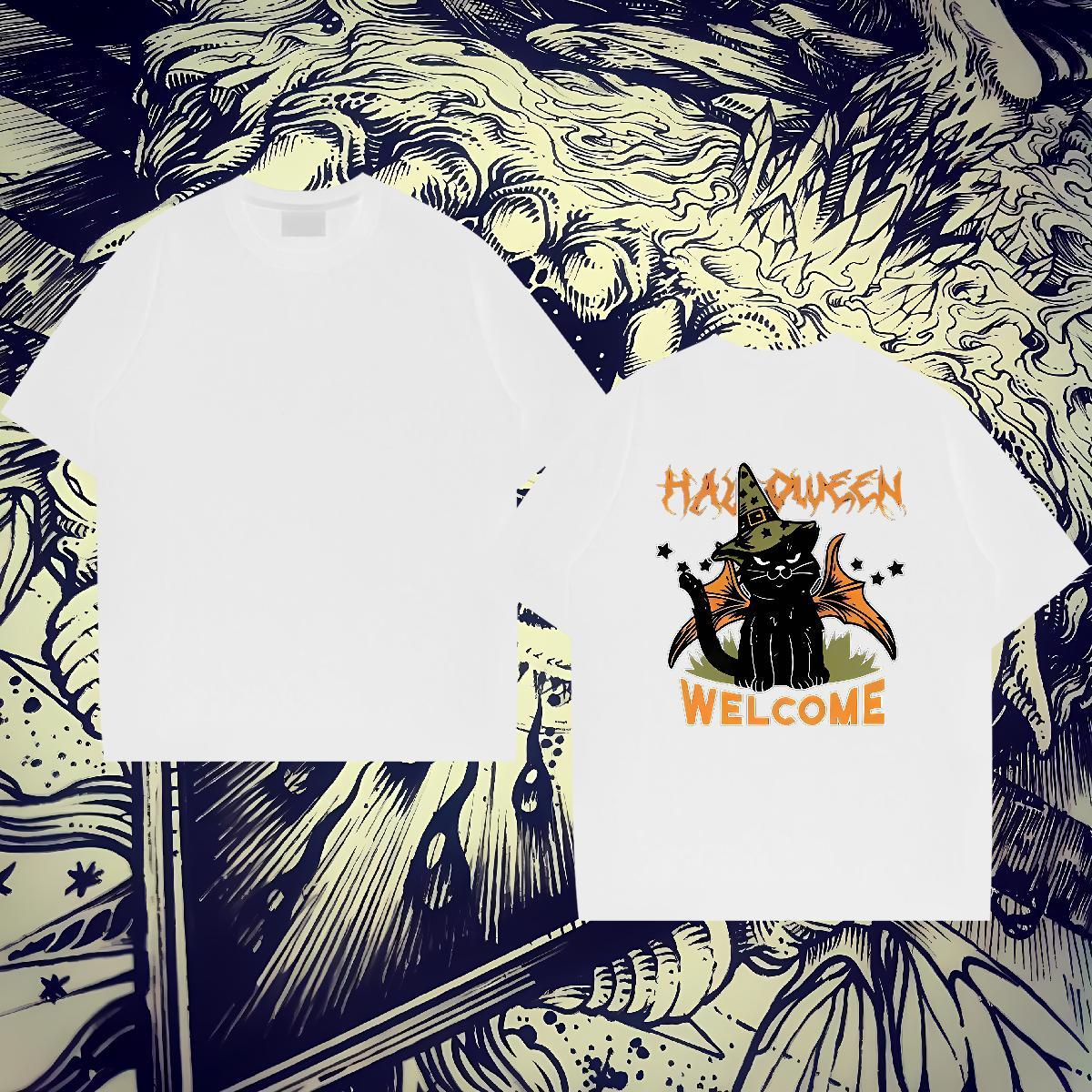 Fashion Casual Mens T Shirts 230g Cotton hat Spring Summer Tees O-Neck Short Sleeve Free Shipping Men Clothes T-Shirt Customized Print