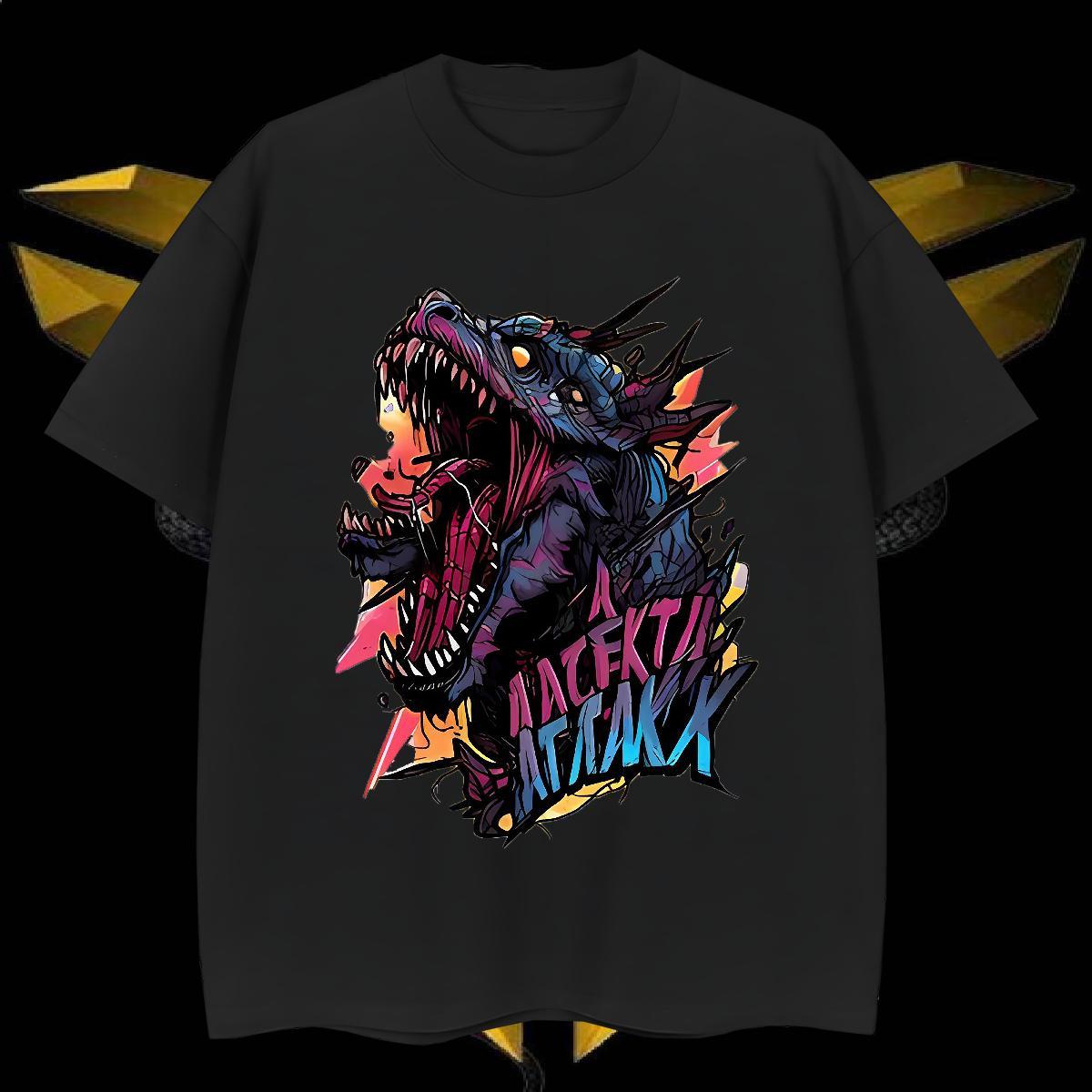 Mens T Shirts 230g Cotton scare Hip Hop Street Short Sleeve Soft Custom Print Oversized Men Clothes T-Shirt New Arrival Unisex Clothings