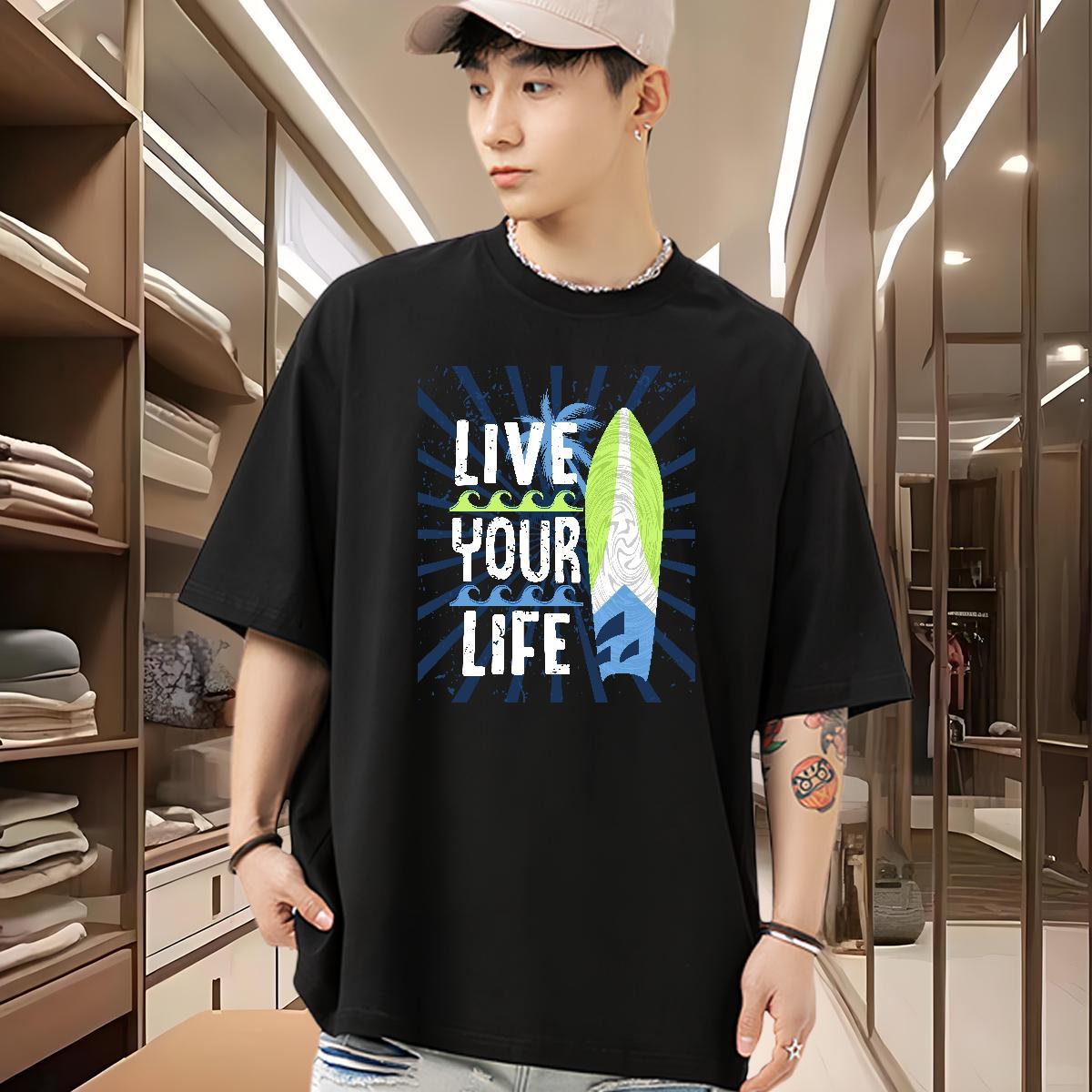 Brand Mens T Shirts 100% Cotton 230g tree Outdoor Top Tees Breathable Soft Unisex Men Tops Tees Custom Big Size