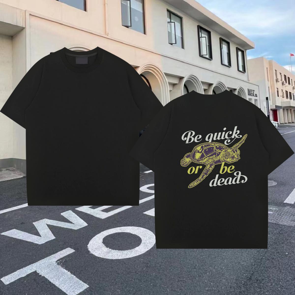 Fashion T shirt 230g 100% Cotton Anime Printing Street Tops Tees Breathable Crew Neck Designer Mens Tshirts Cartoon Printing L-4XL