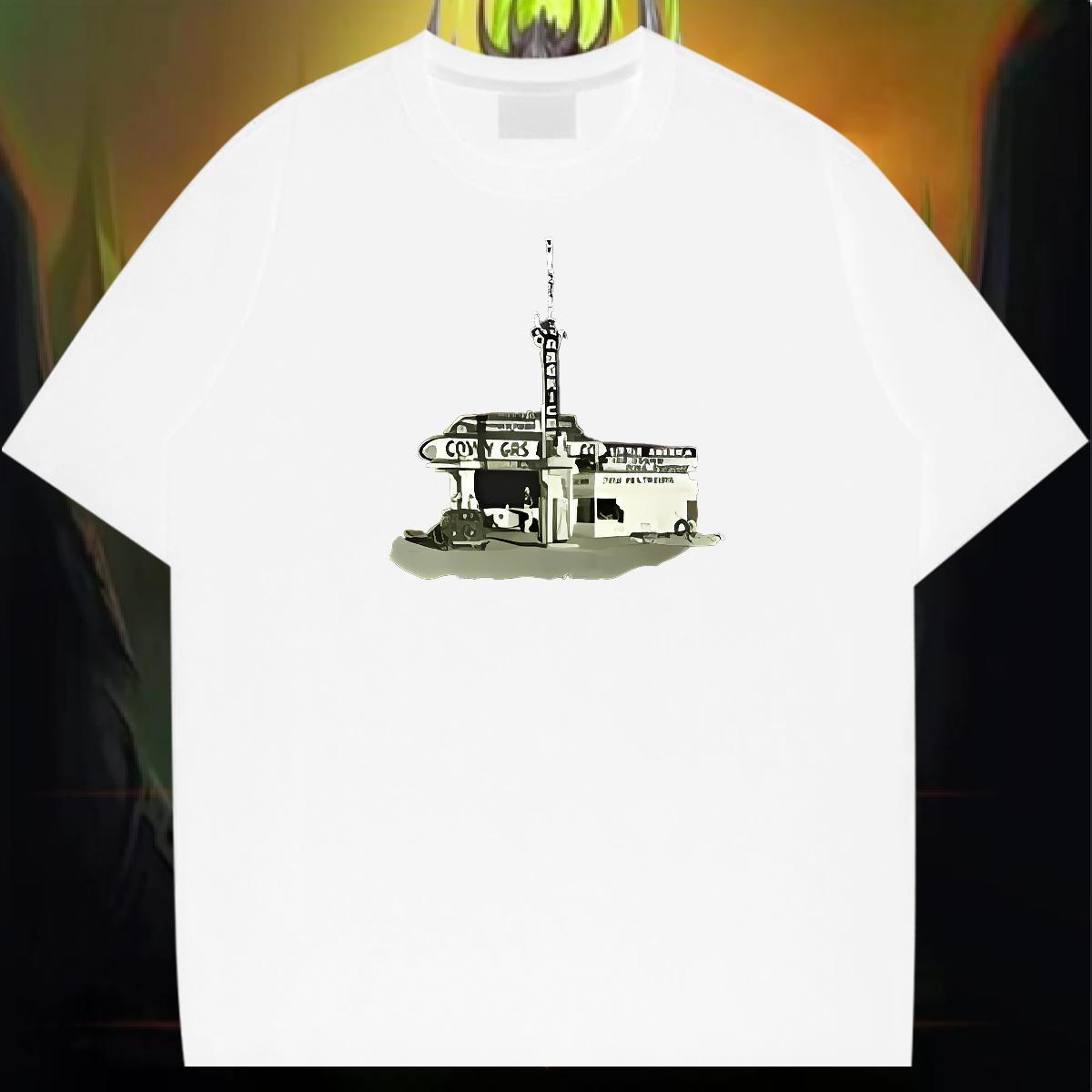 Classic Casual T Shirt For Man 100% Cotton 230g house Sports Casual Wear Breathable Crew Neck Soft Mens Tshirts DIY Anime