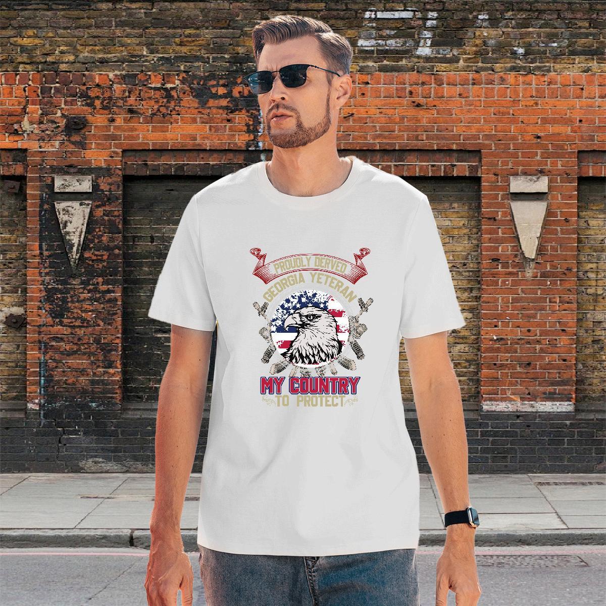 Designer Men Clothes T-Shirt 230g Cotton eagle Mens T Shirts Sports Casual Crew Neck DIY Printed New Designer Tops