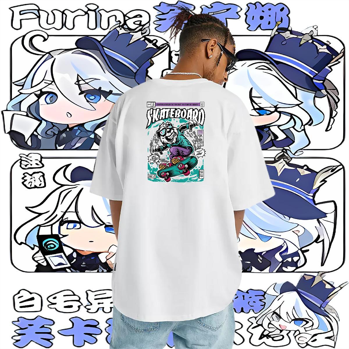 2024 DIY Mens T Shirts 100% Cotton 230g bear Casual Tshirts O-Neck Short Sleeve High Quality Mens Tshirts Floral Print