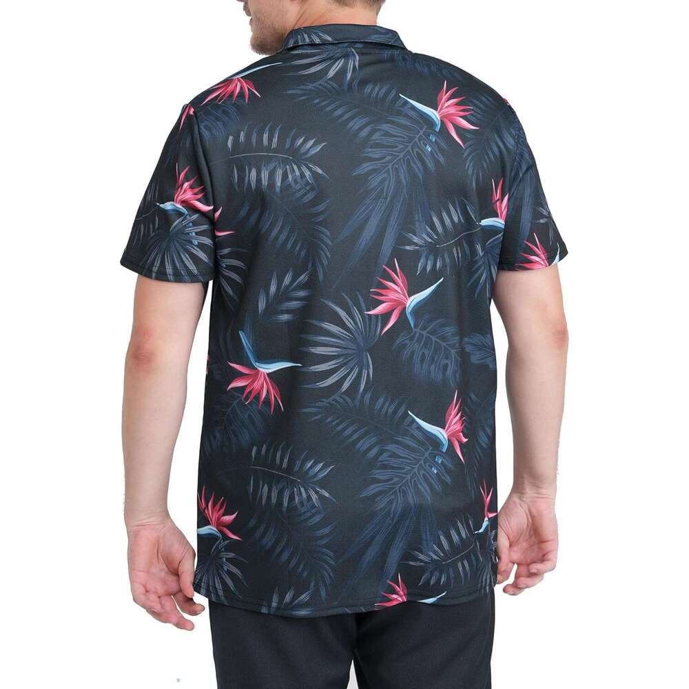 Fashion Mens Polo shirt Golf Shirts for Men Funny Crazy Print Hawaiian Mens Polo Shirt Casual tops summer clothes Short sleeve Free shipping