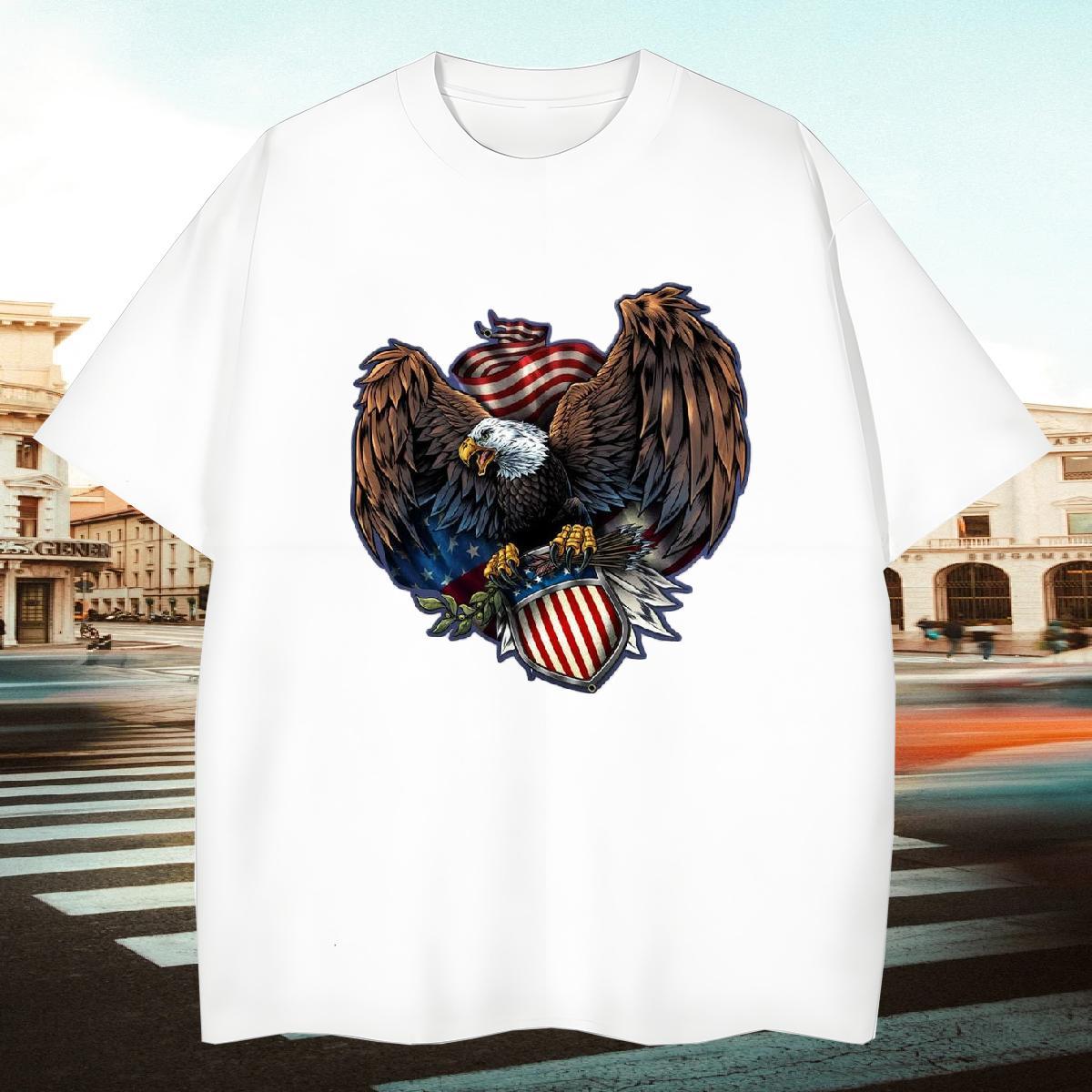 Loose Fit Men Tees 230g Cotton cool T-Shirts Street Round Neck Short Sleeve Asian Size Casual New Tops