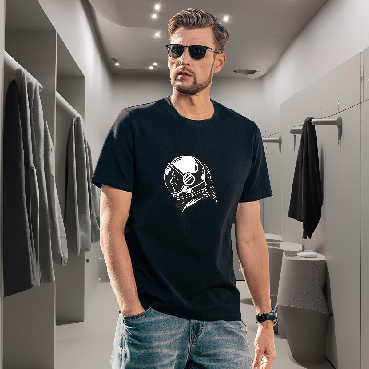 T shirt 230g Cotton universe Hip Hop Street Breathable Soft Customized Print Couples T Shirts Casual New Designer Wear