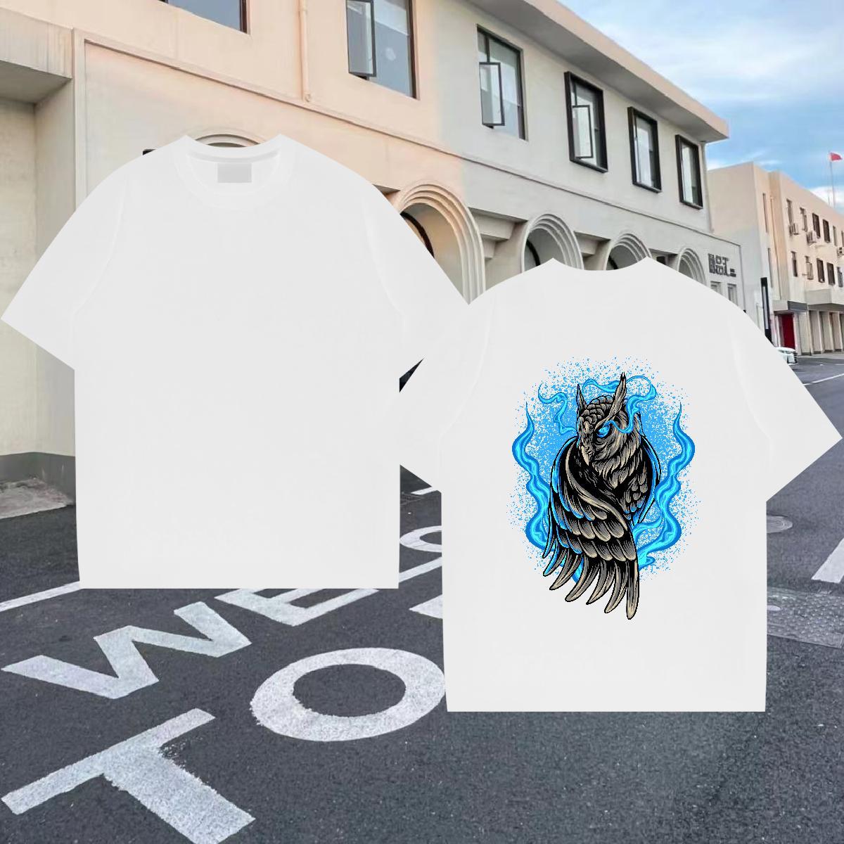 2024 New T Shirts Men 100% Cotton 230g cool Spring Summer Clothes O-Neck Short Sleeve Popular Tshirt for Man Woman Custom Big Size