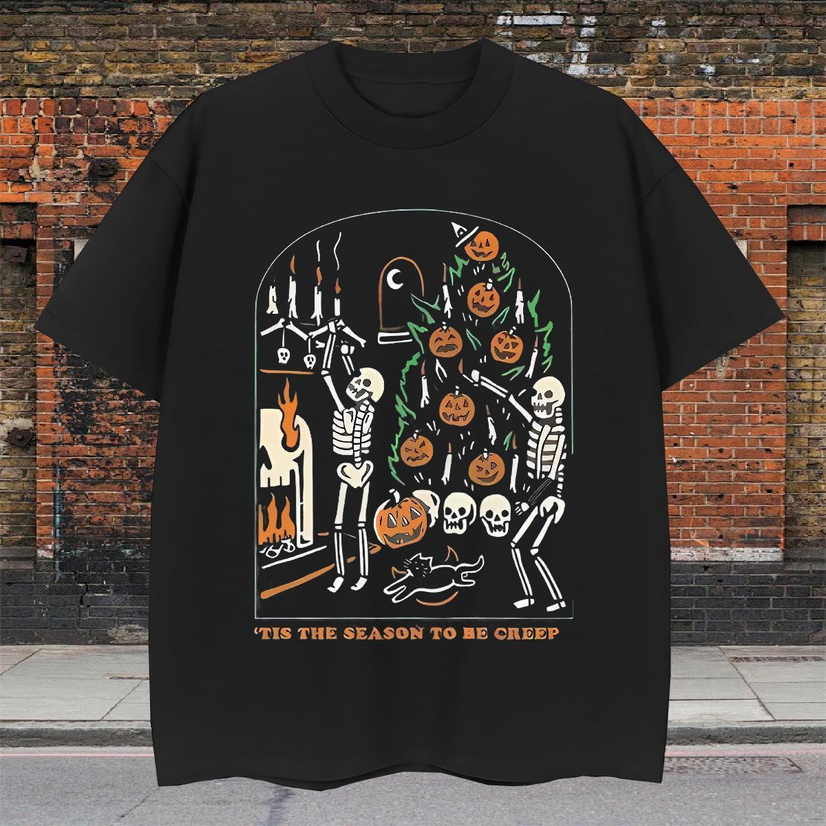 Fashion Men T Shirts 230g 100% Cotton pumpkin Street Casual Wear Breathable Crew Neck Popular Men Clothes T-Shirt Custom Print Oversized