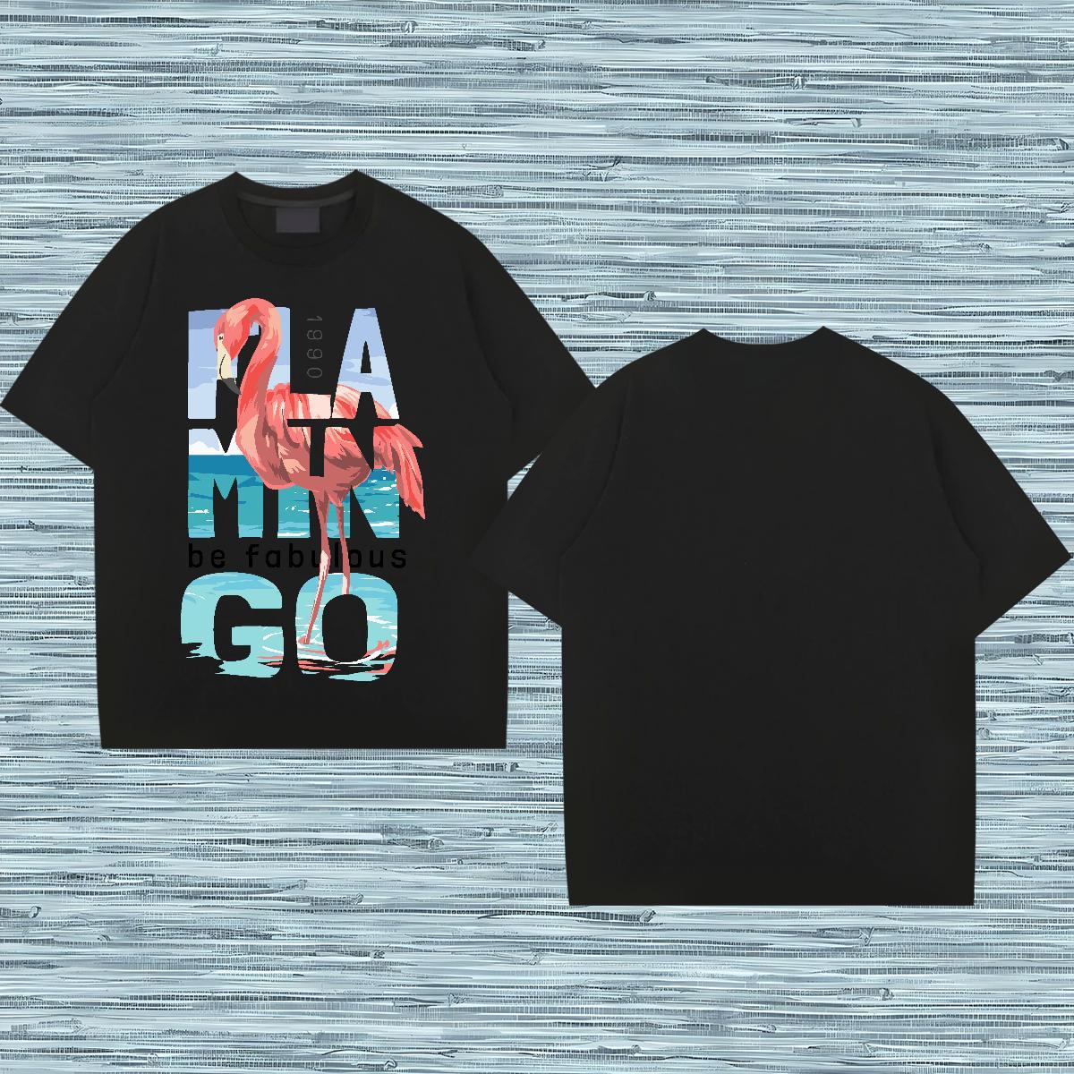 T Shirts Men 230g 100% Cotton bird Hip Hop Short Sleeve O-Neck Oversized 4XL Tshirt for Man Woman Fashion Design Cool Top Tees