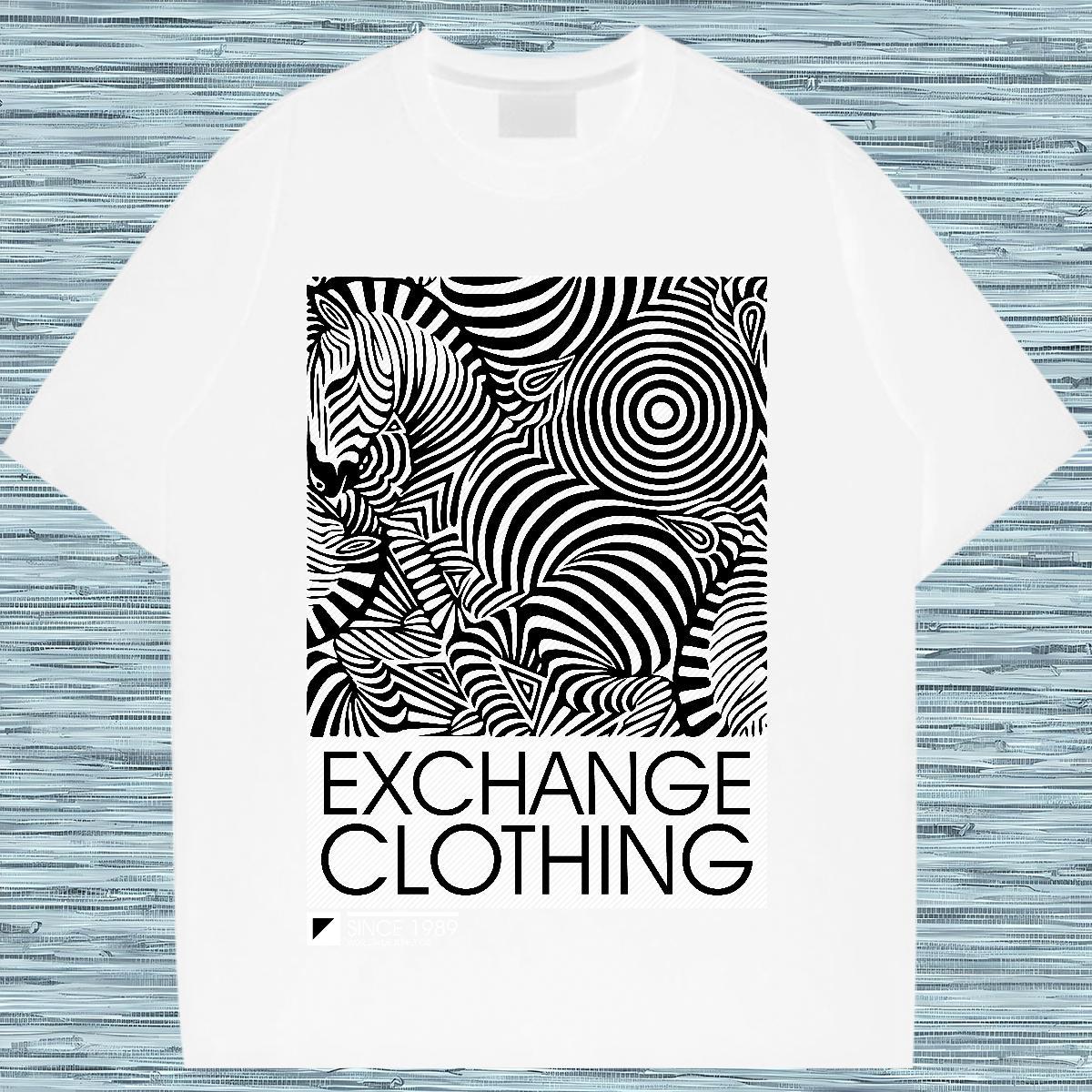 Loose fit T Shirt For Woman O-Neck Short Sleeve Women Tees DIY Anime Printed zebra Beach 230g Pure Cotton New Arrival Tops Tees