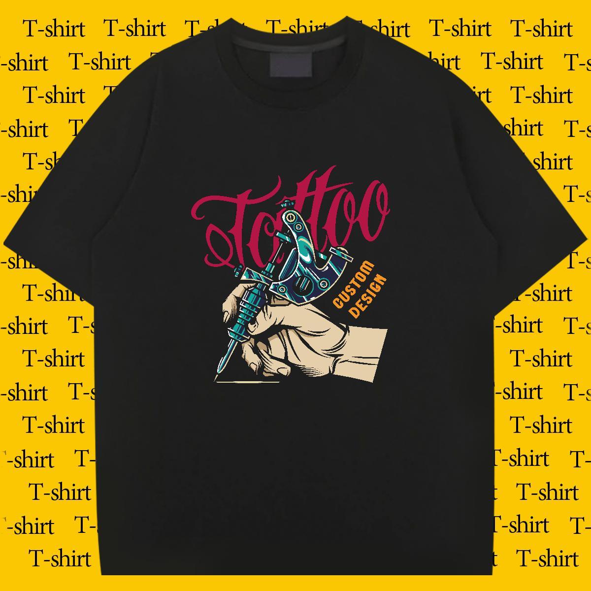 Classic Tshirts 100% Cotton 230g Spring Summer tool Customized Print Short Sleeve O-Neck Brand T-Shirts Tops Tees